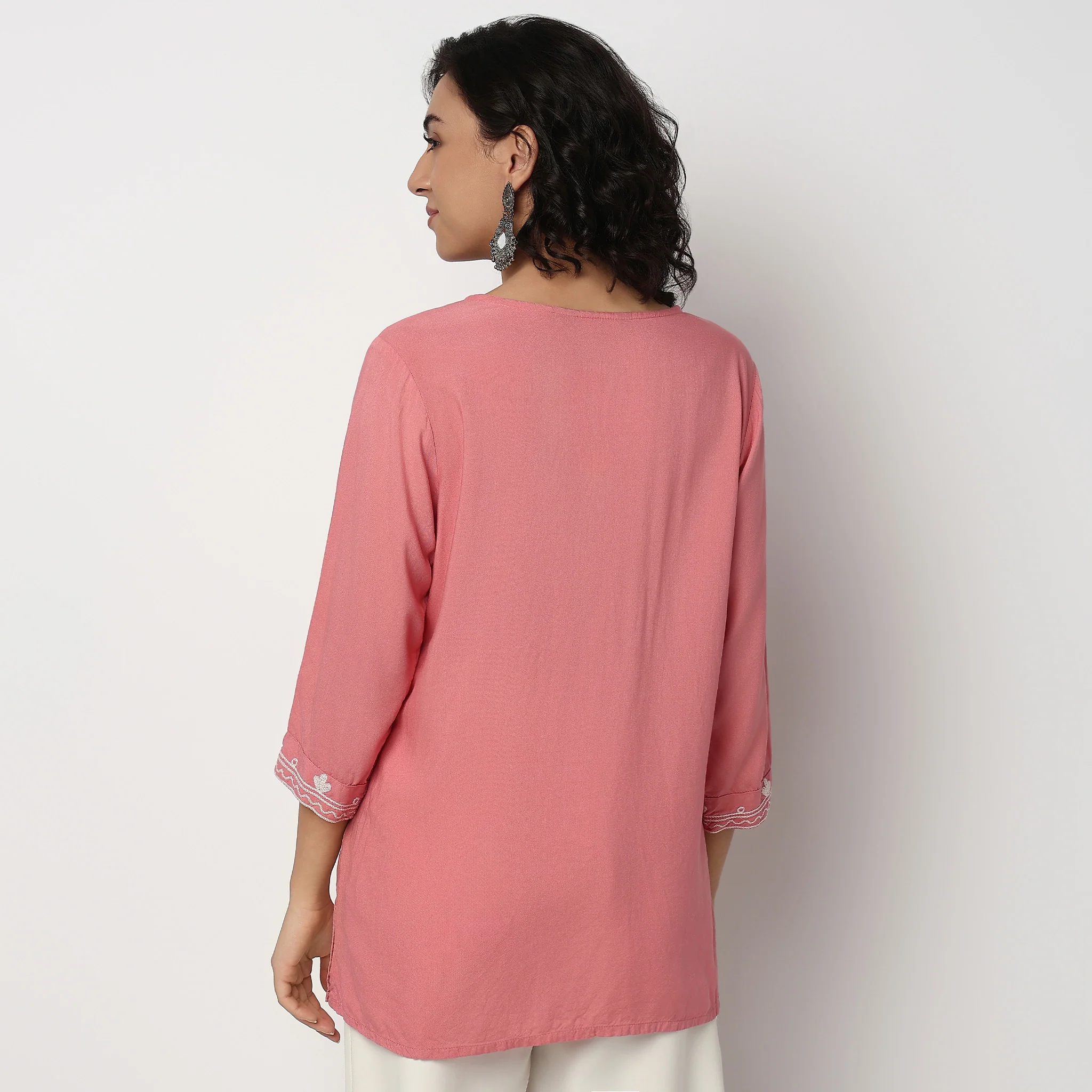 Embroidered Short Kurti - Image 3