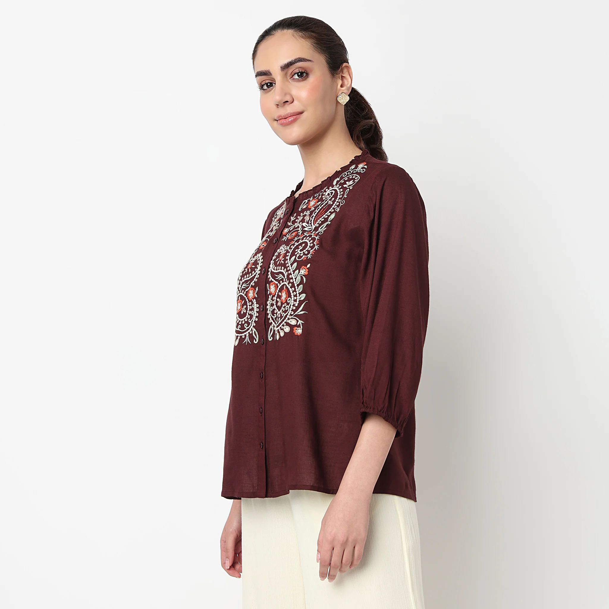Embroidered Straight Top - Image 5
