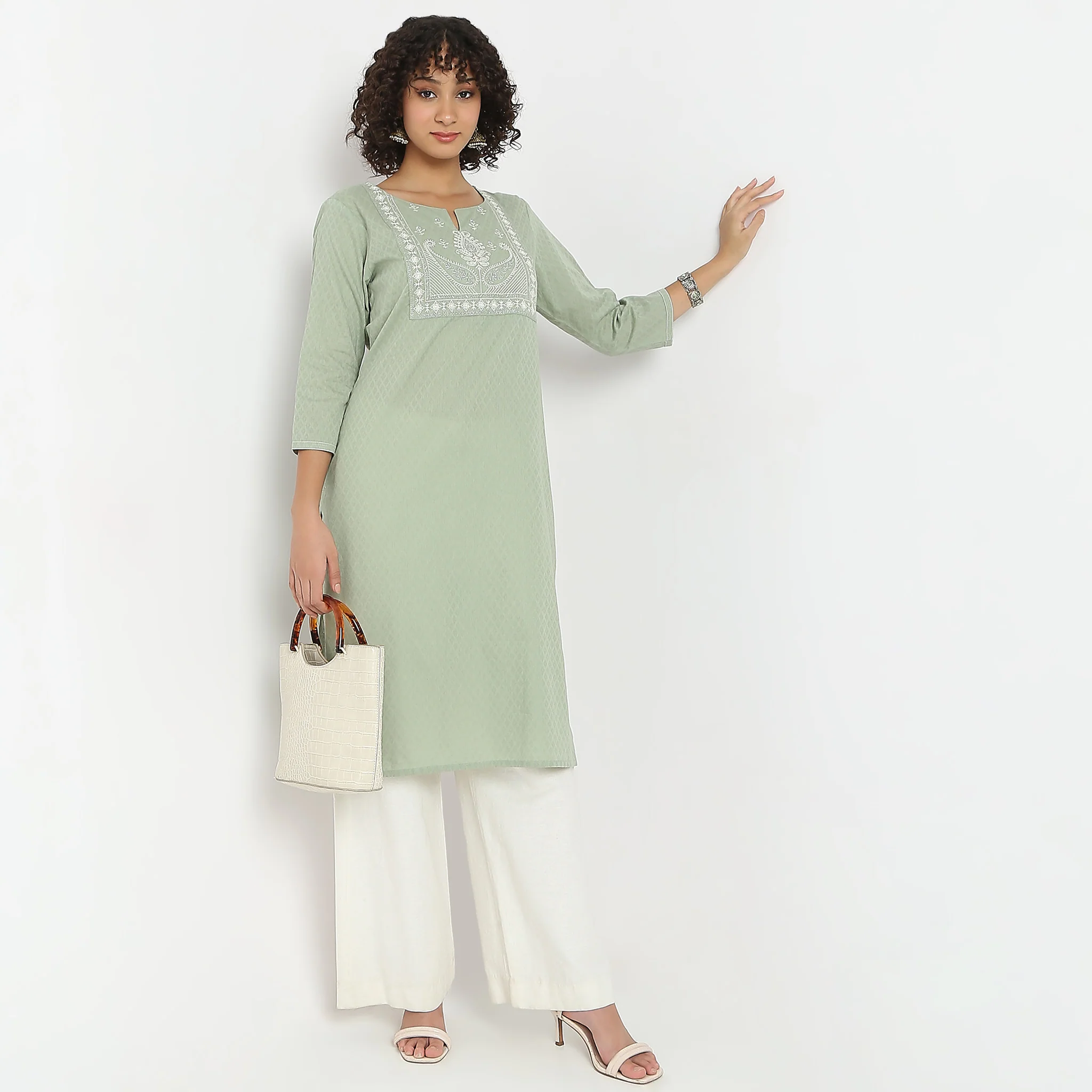 Embroidered Table Kurta