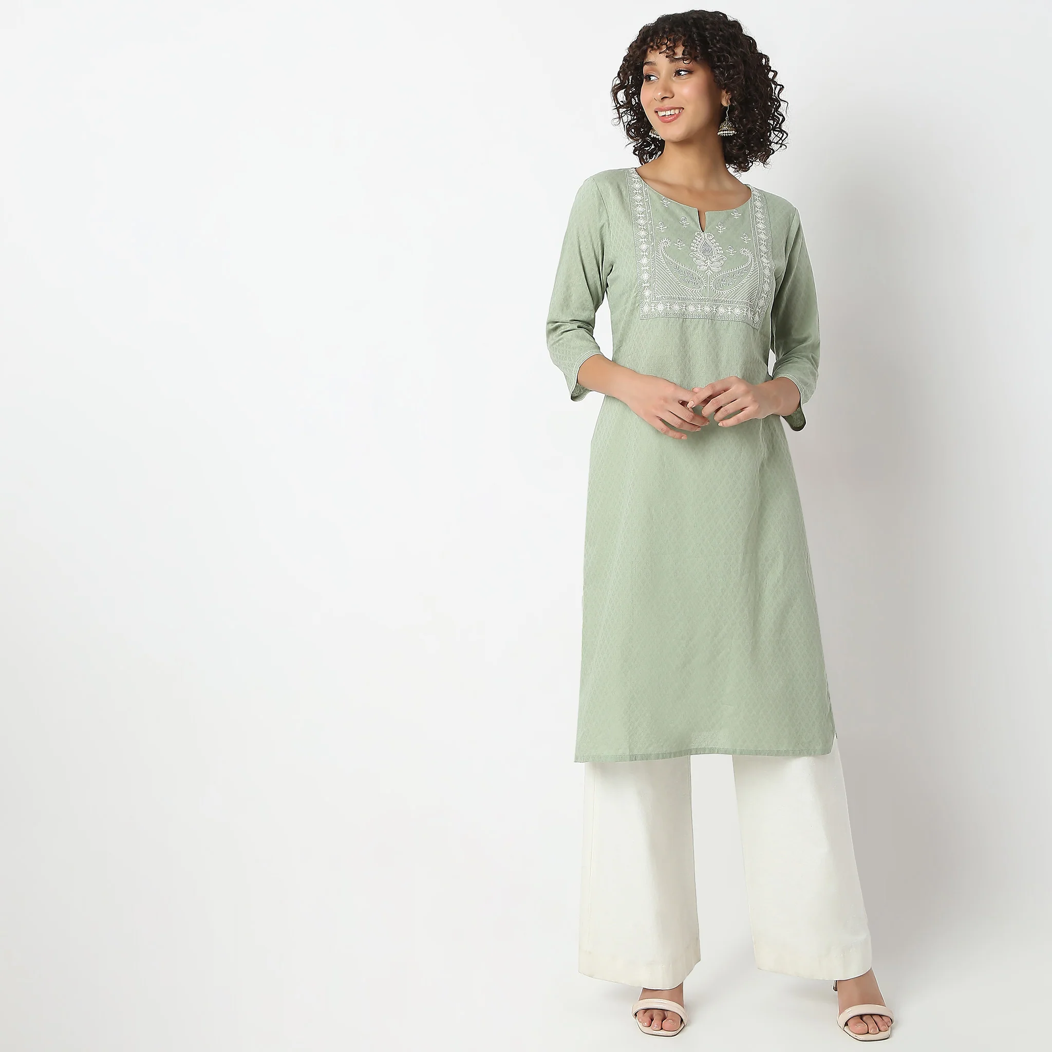 Embroidered Table Kurta - Image 2