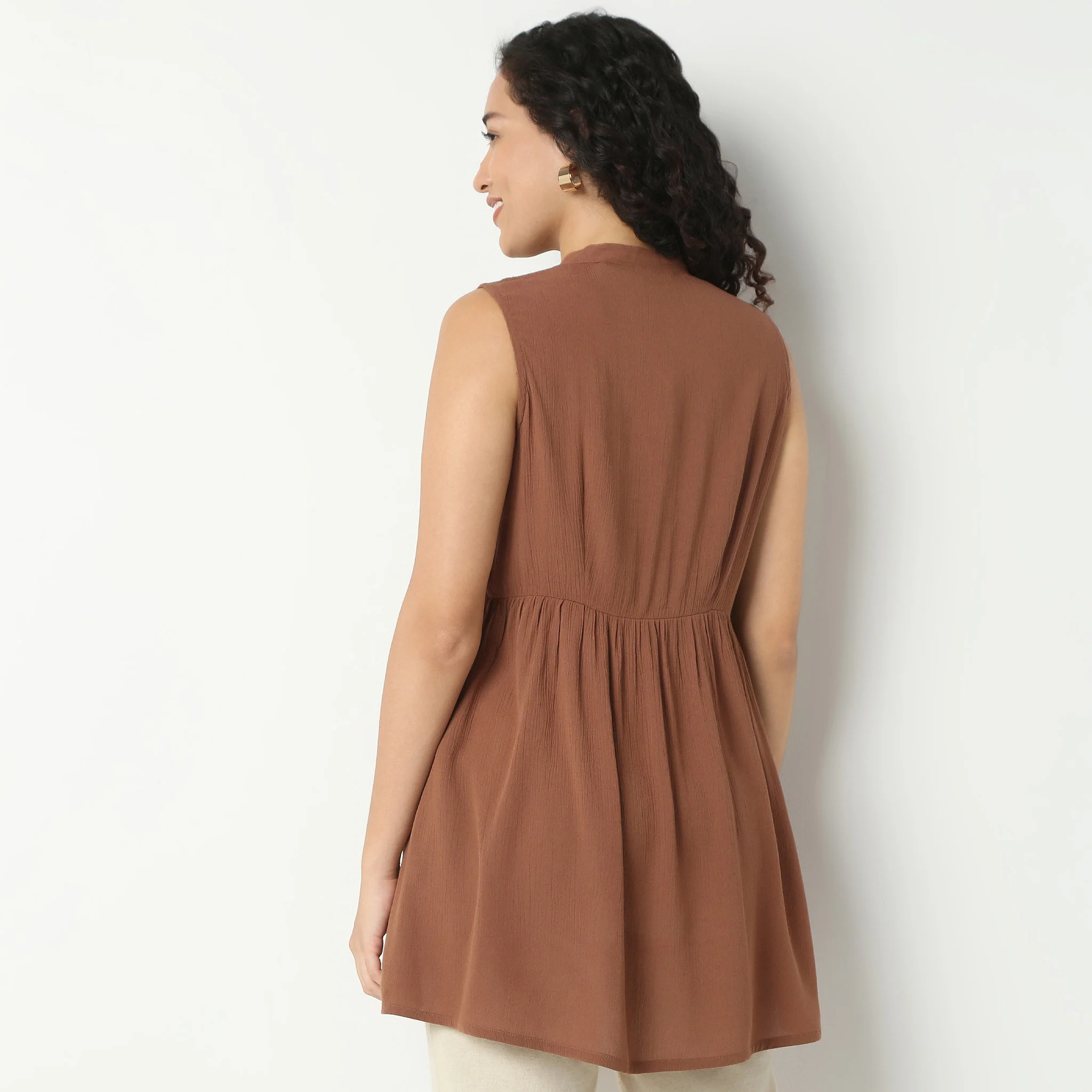 Yoke Embroidered Tunic - Image 8