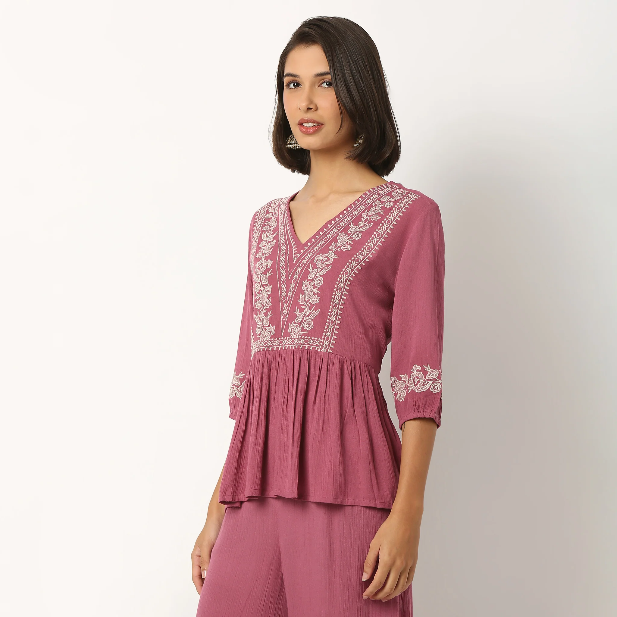 Flared V-Neck Top - Image 10