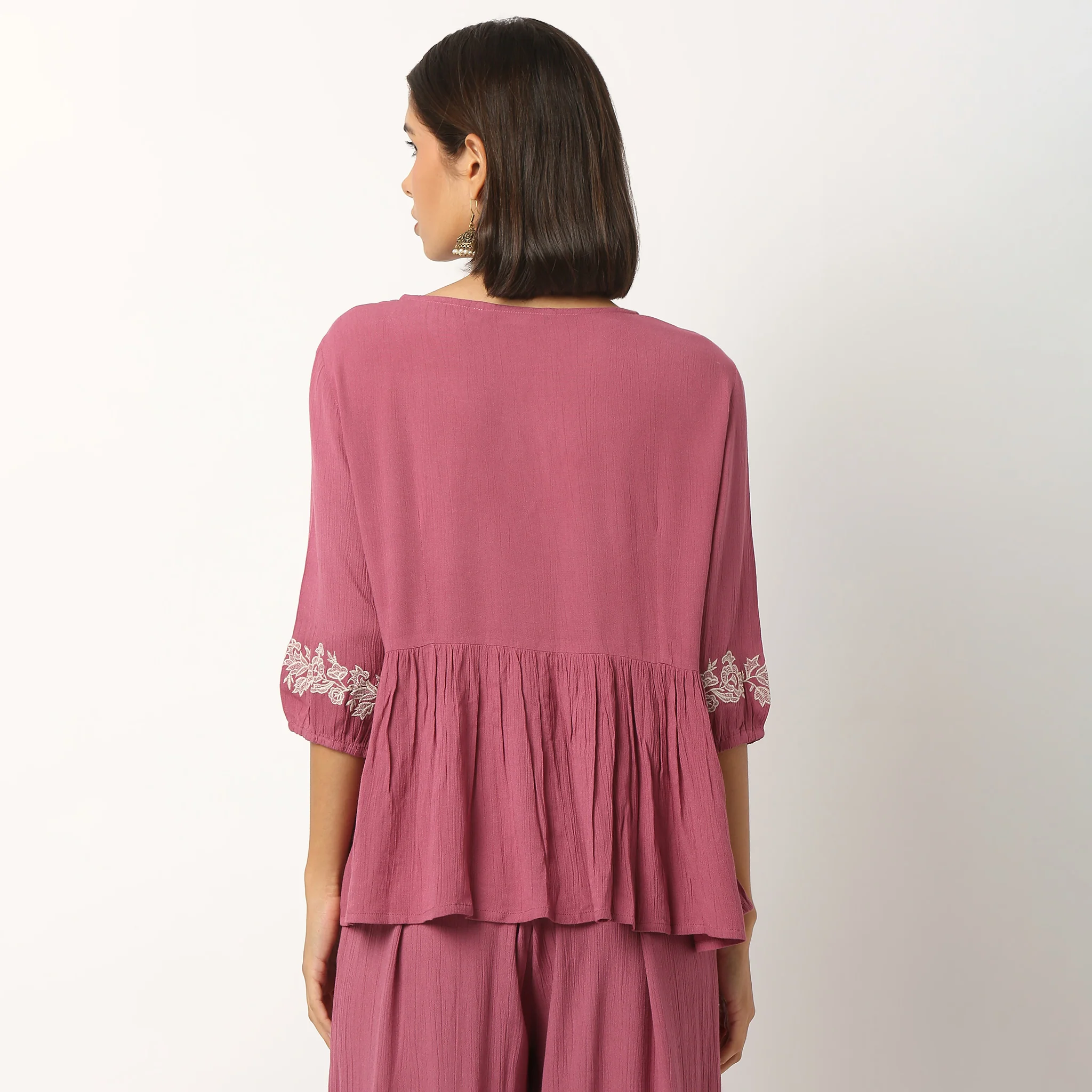 Flared V-Neck Top - Image 8
