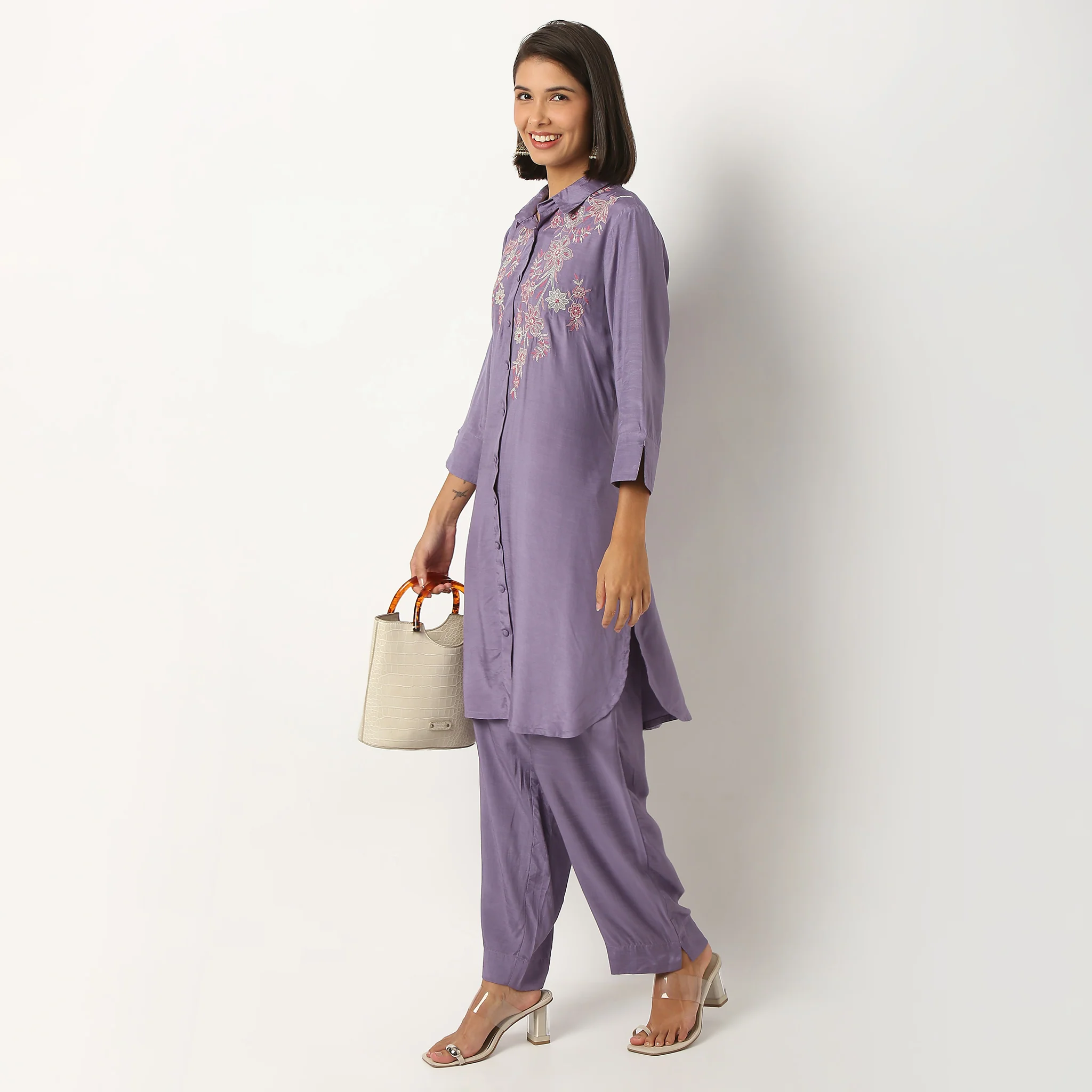 Embroidered Straight Kurta