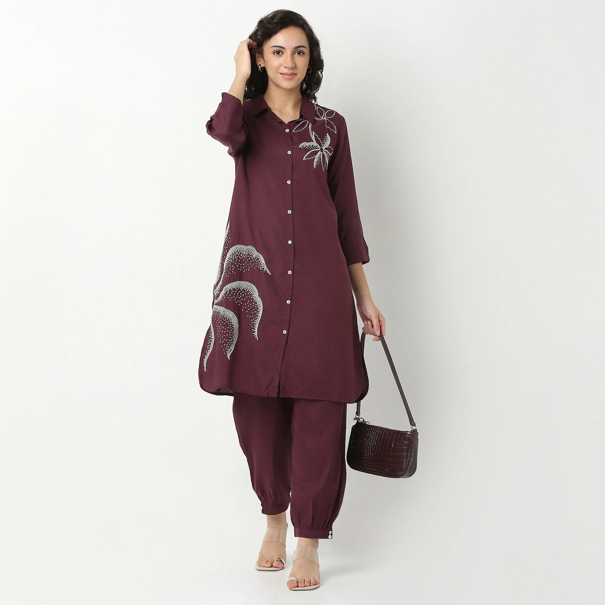 Embroidered Straight Kurta