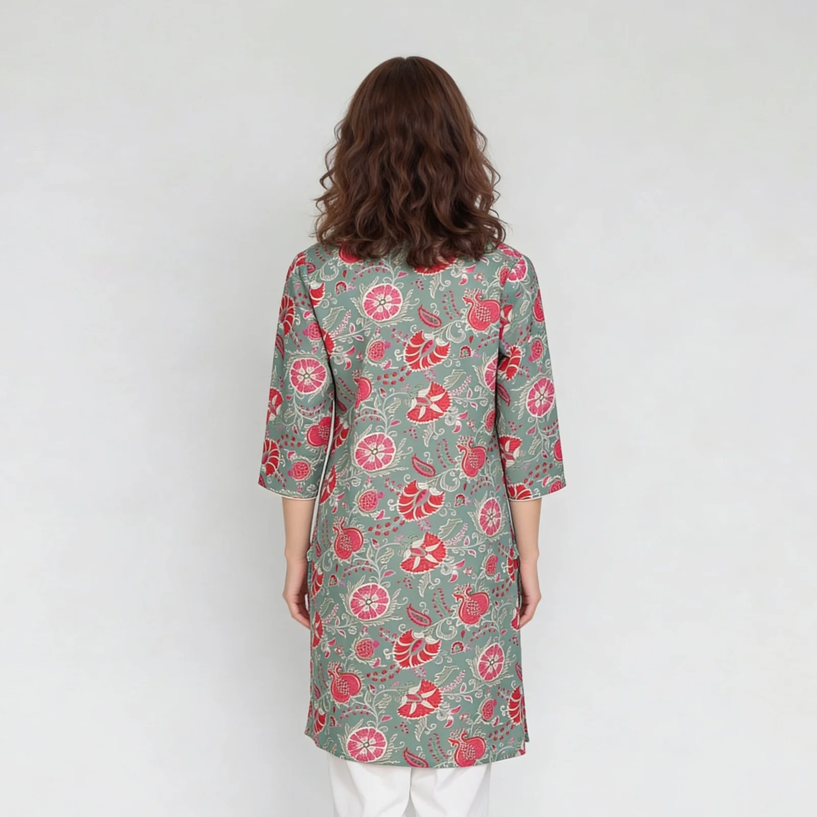 Cotton Printed Straight Kurta - Image 3