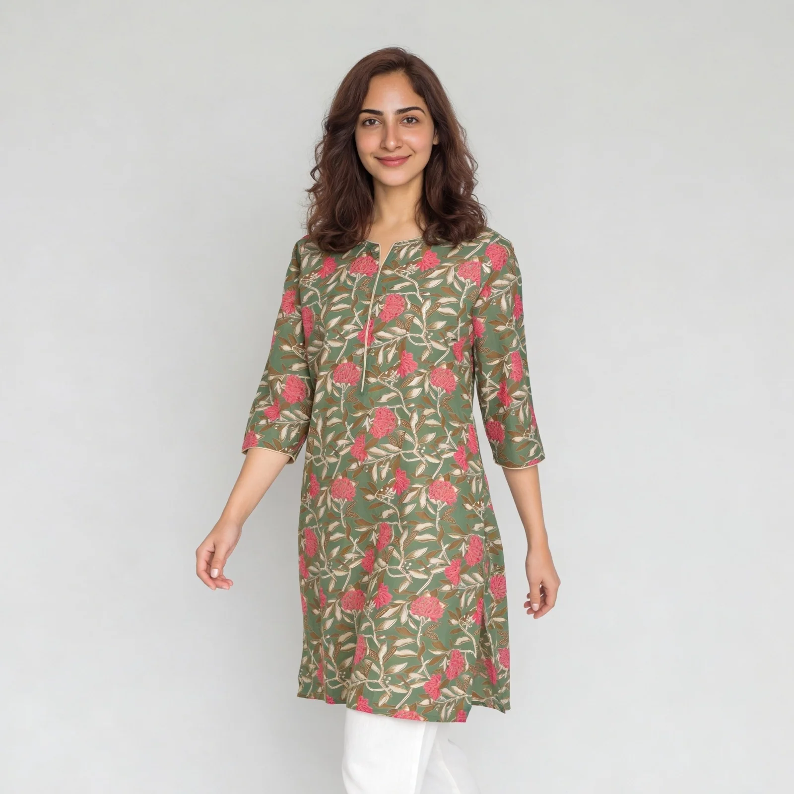 Cotton Printed Woven Kurta - Image 5