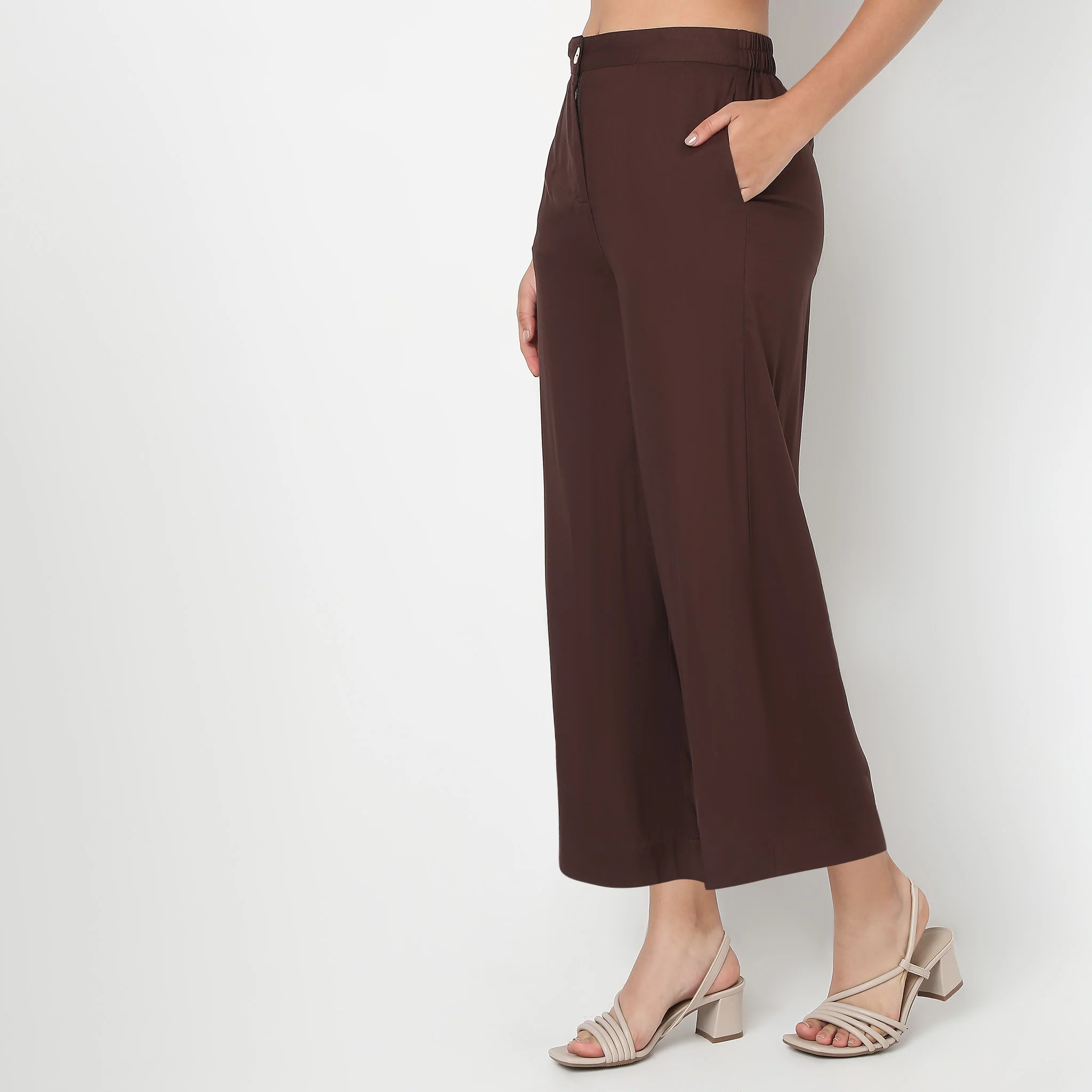 Flare Fit Ankle Length Culotte - Image 5