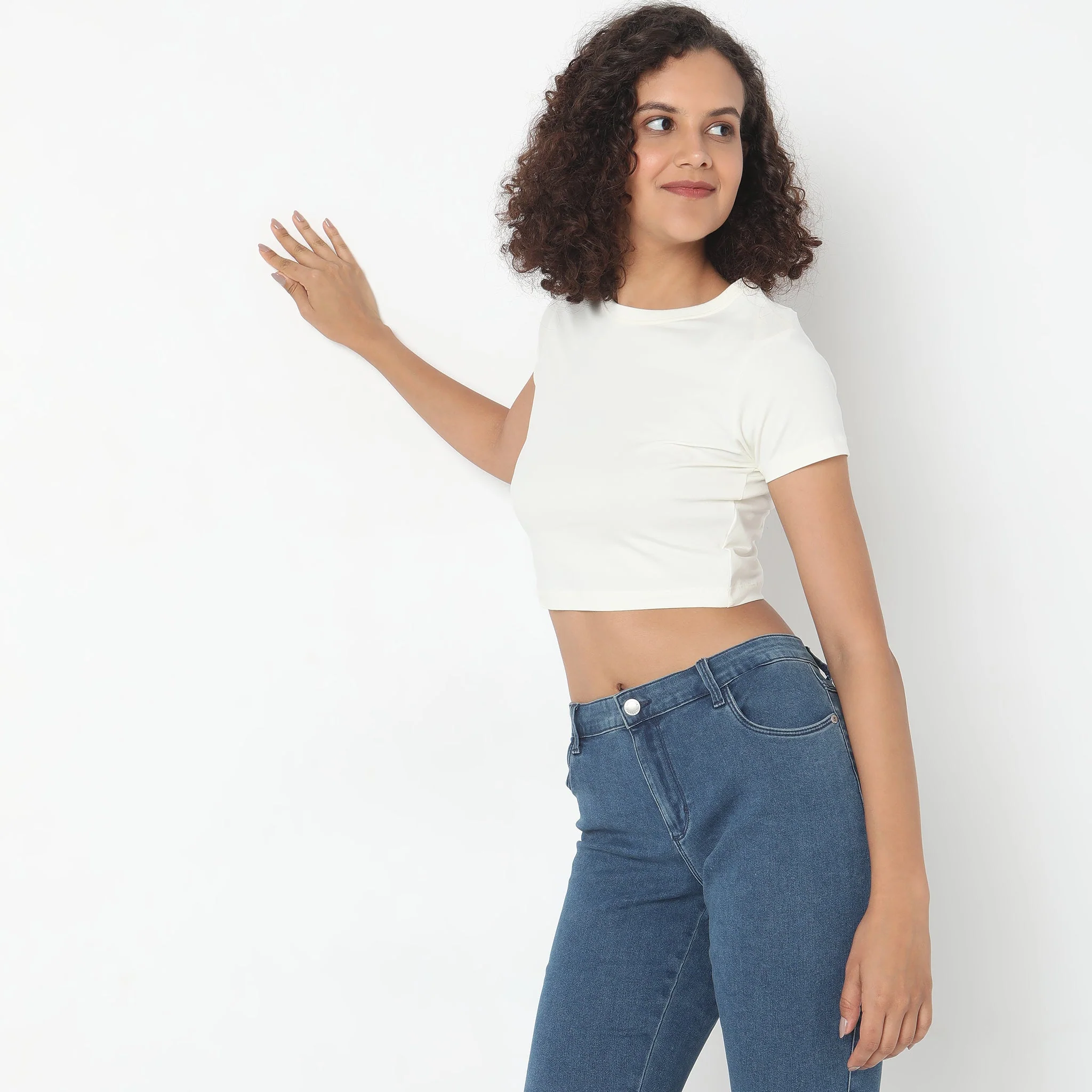 Fitted Solid T-Shirt - Image 16