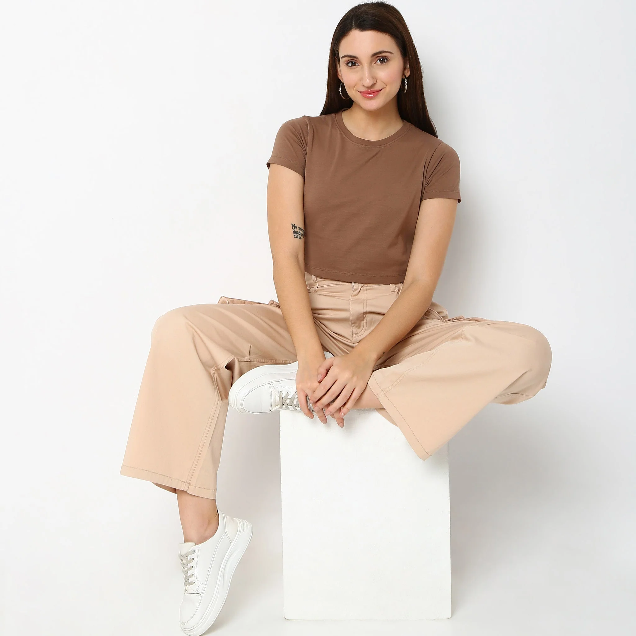Fitted Solid T-Shirt - Image 6