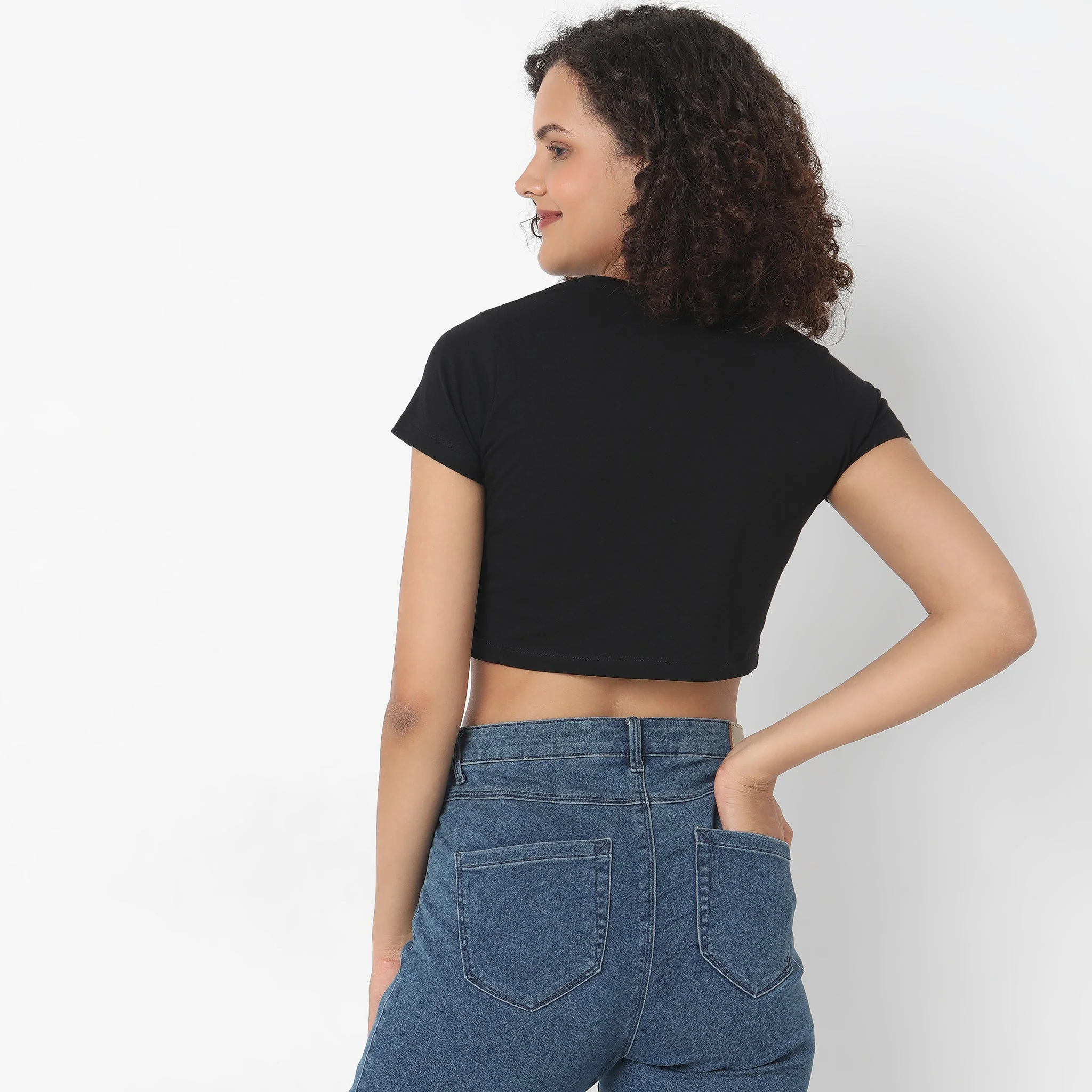 Fitted Solid T-Shirt - Image 9