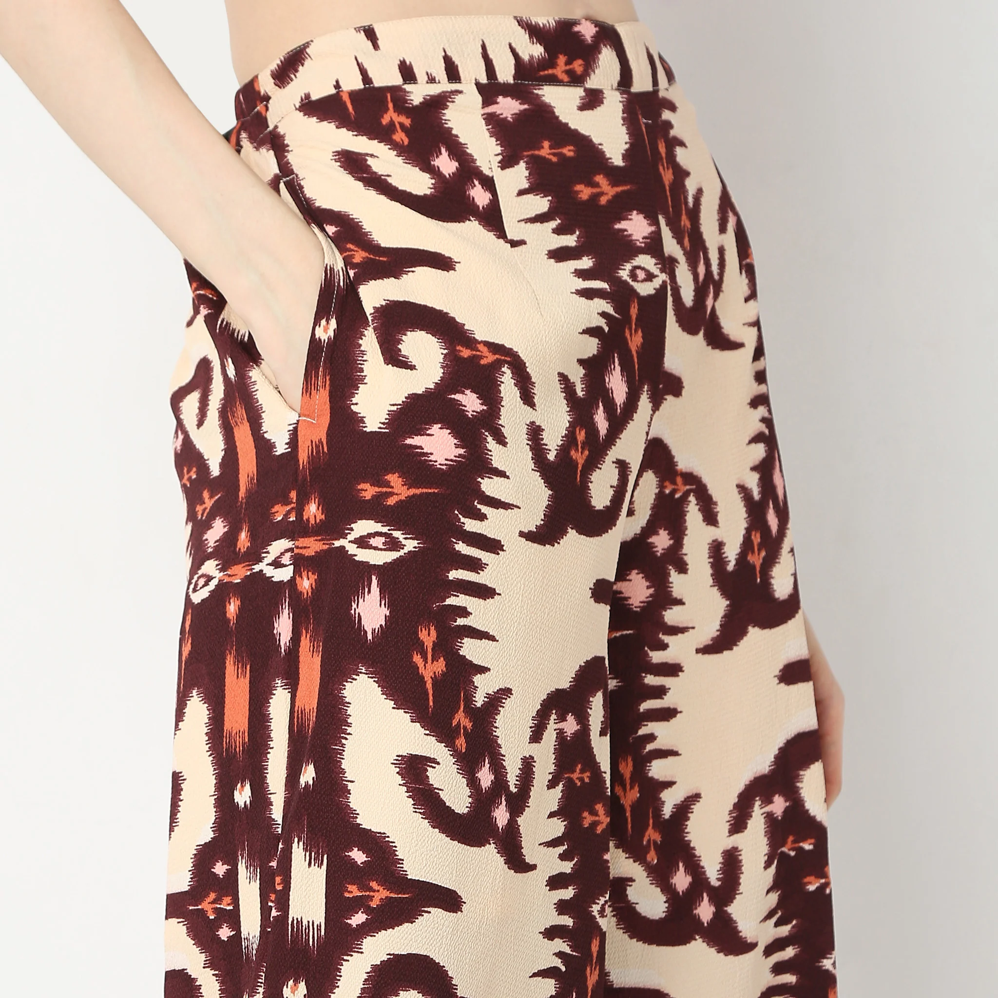 Flare Fit Ankle Length Culottes - Image 4