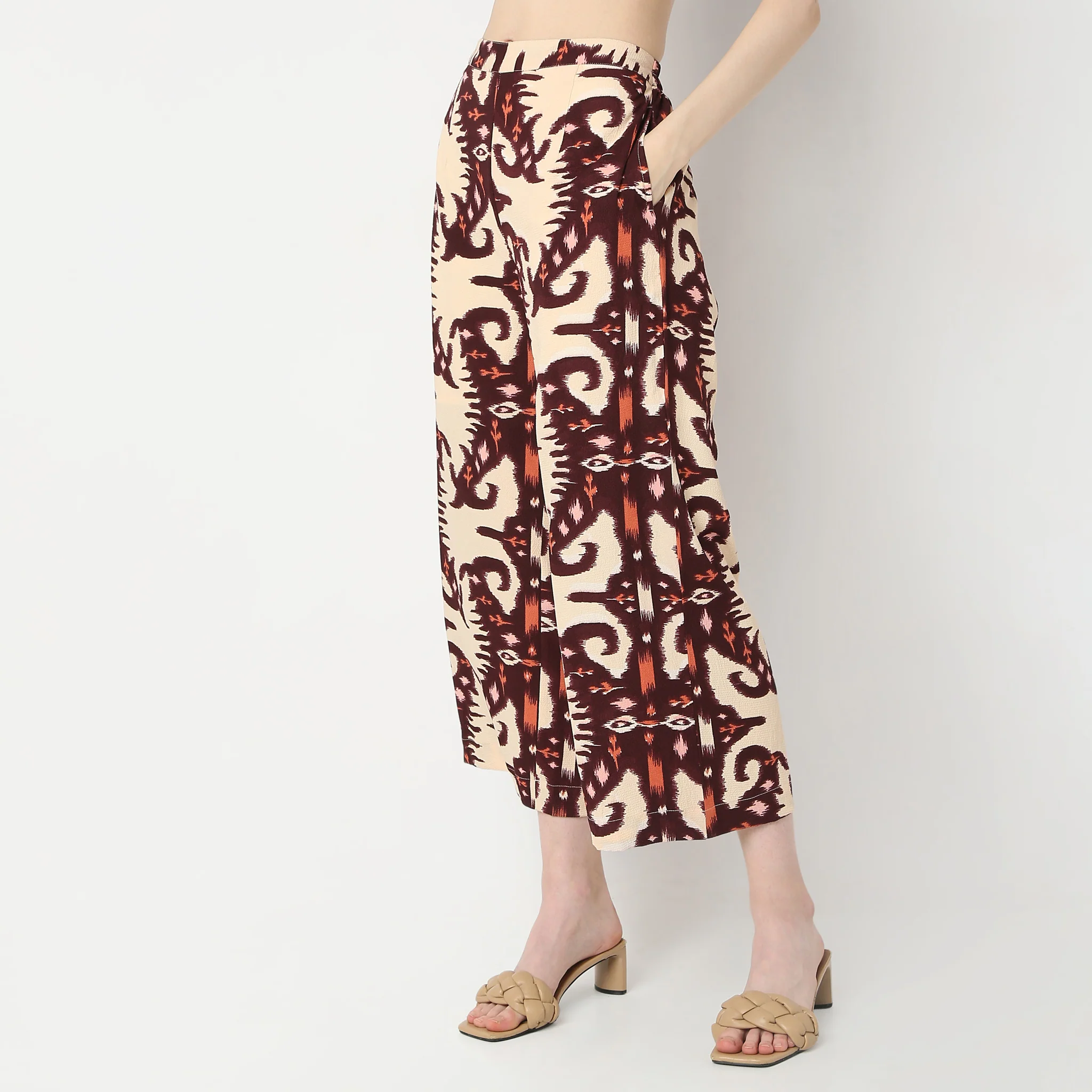 Flare Fit Ankle Length Culottes - Image 5