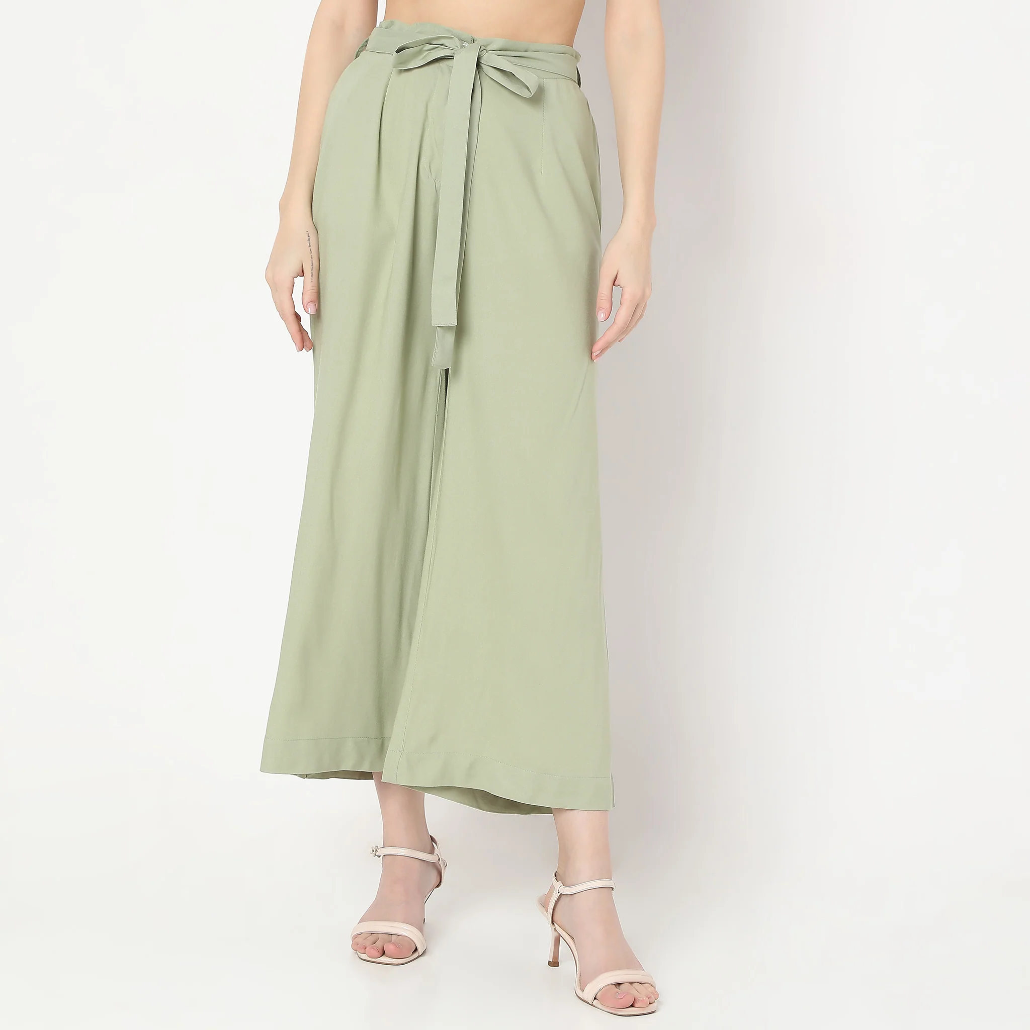 Flare Fit Ankle Length Palazzos - Image 2