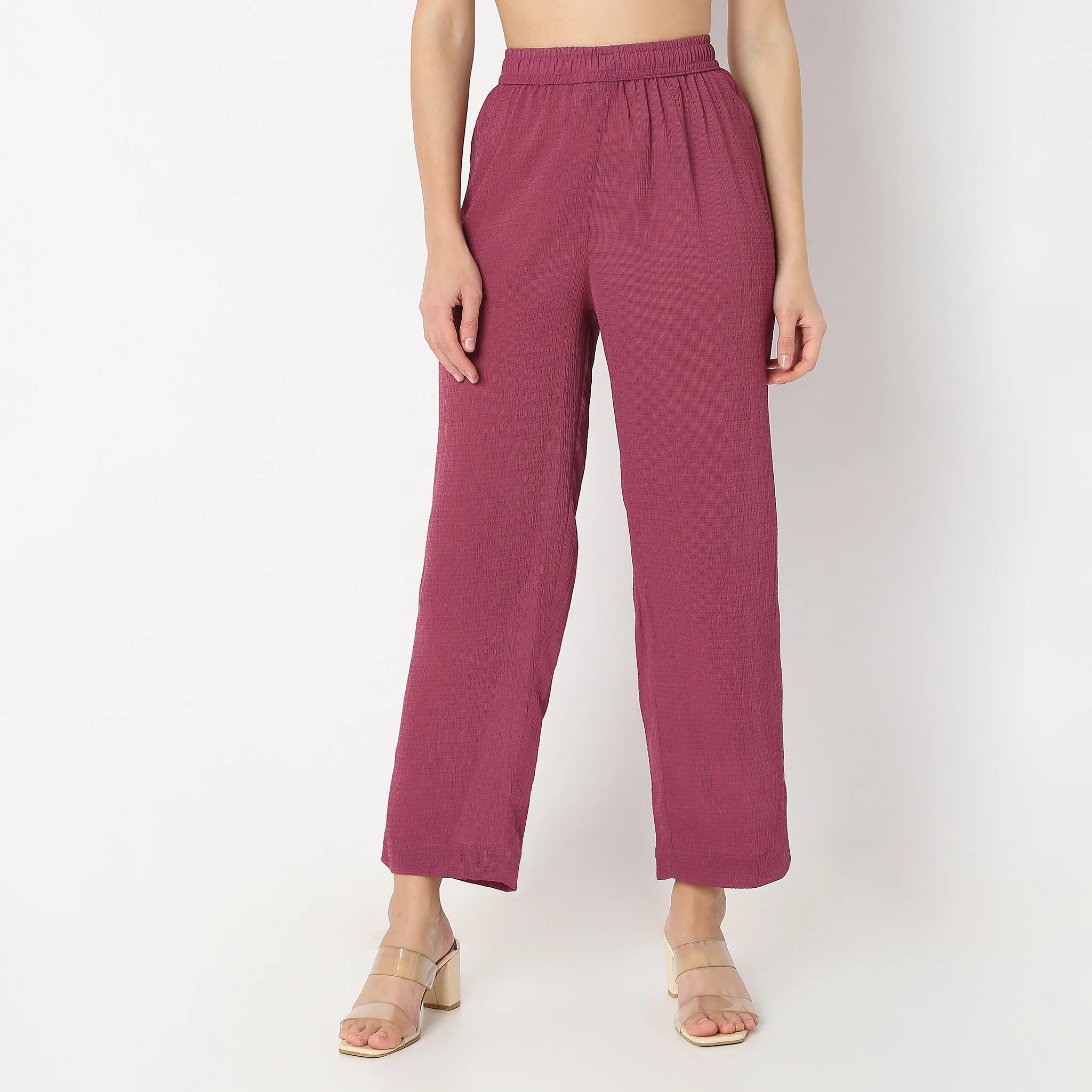 Flare Fit Box Inwared Pleat A-Line Kurta With Pant Set - Image 6
