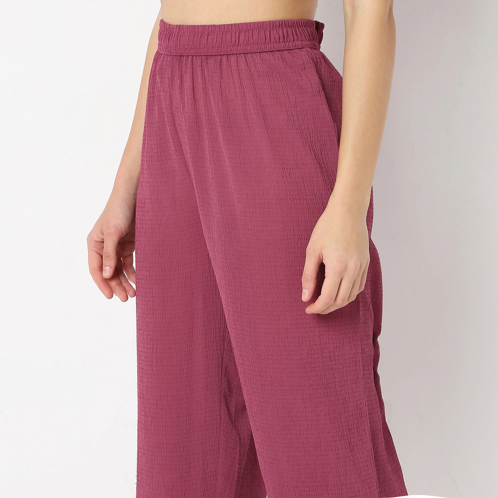 Flare Fit Box Inwared Pleat A-Line Kurta With Pant Set - Image 7