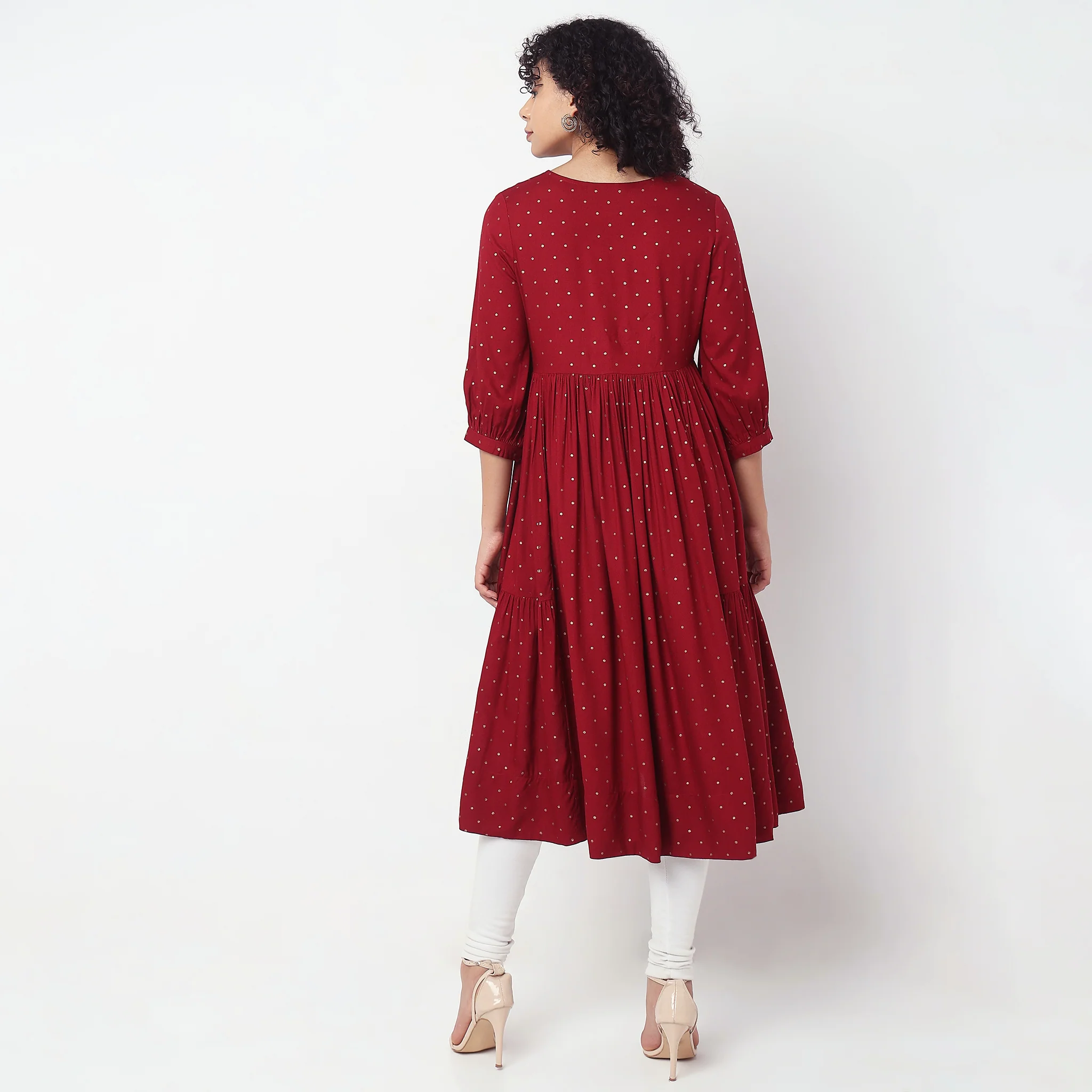 Flare Fit Embellished Kurta - Image 7