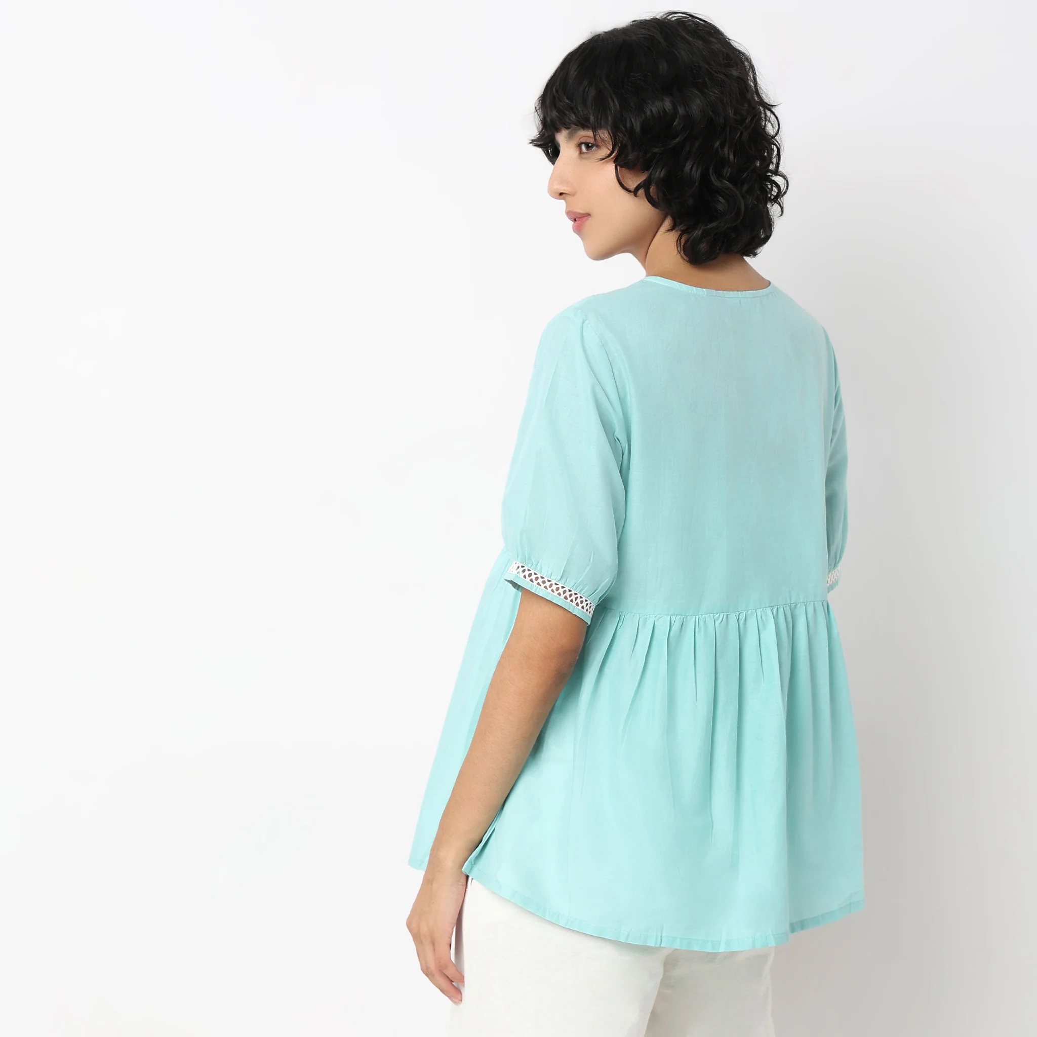 Flare Fit Embroidered Tunic - Image 3