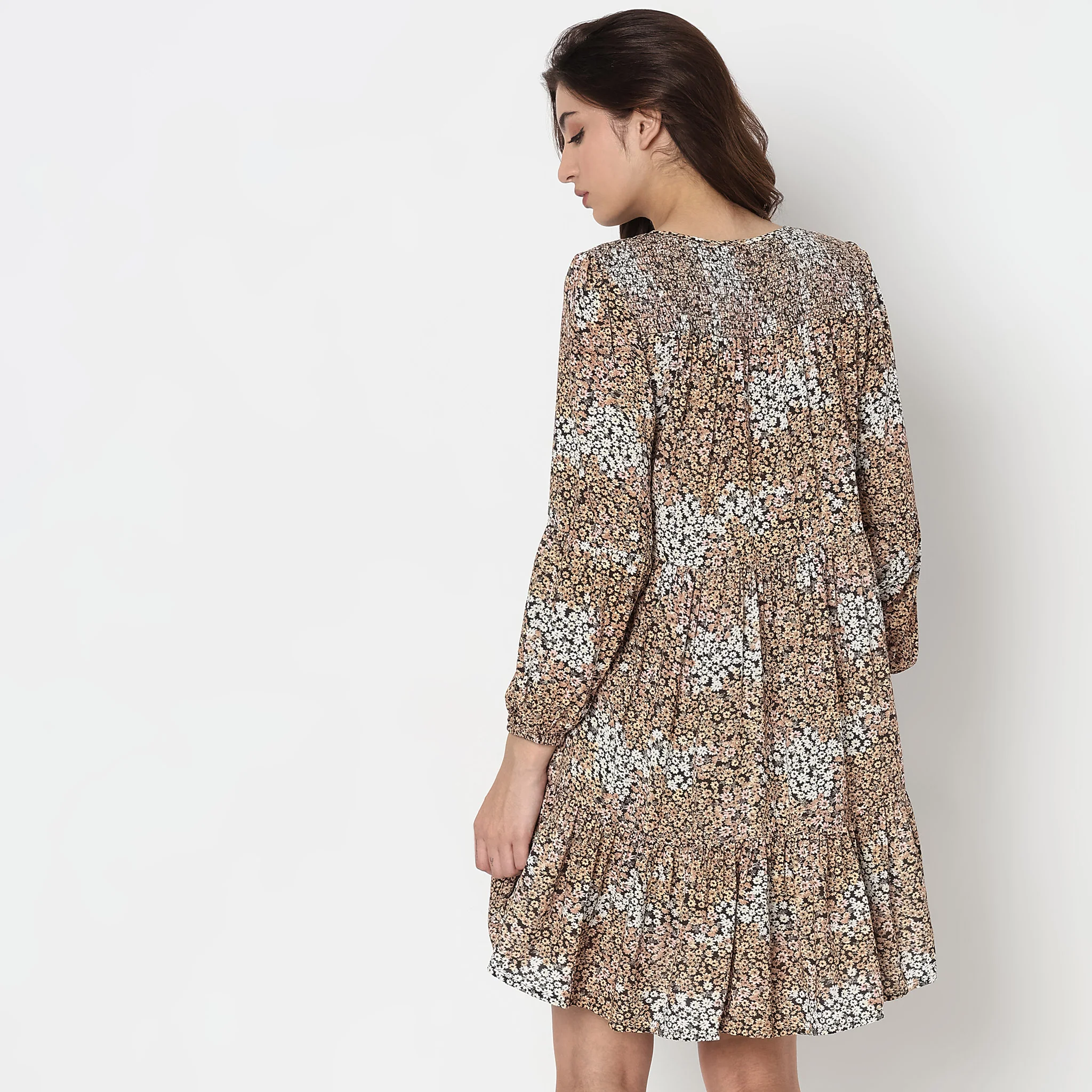 Flare Fit Floral Dress - Image 3