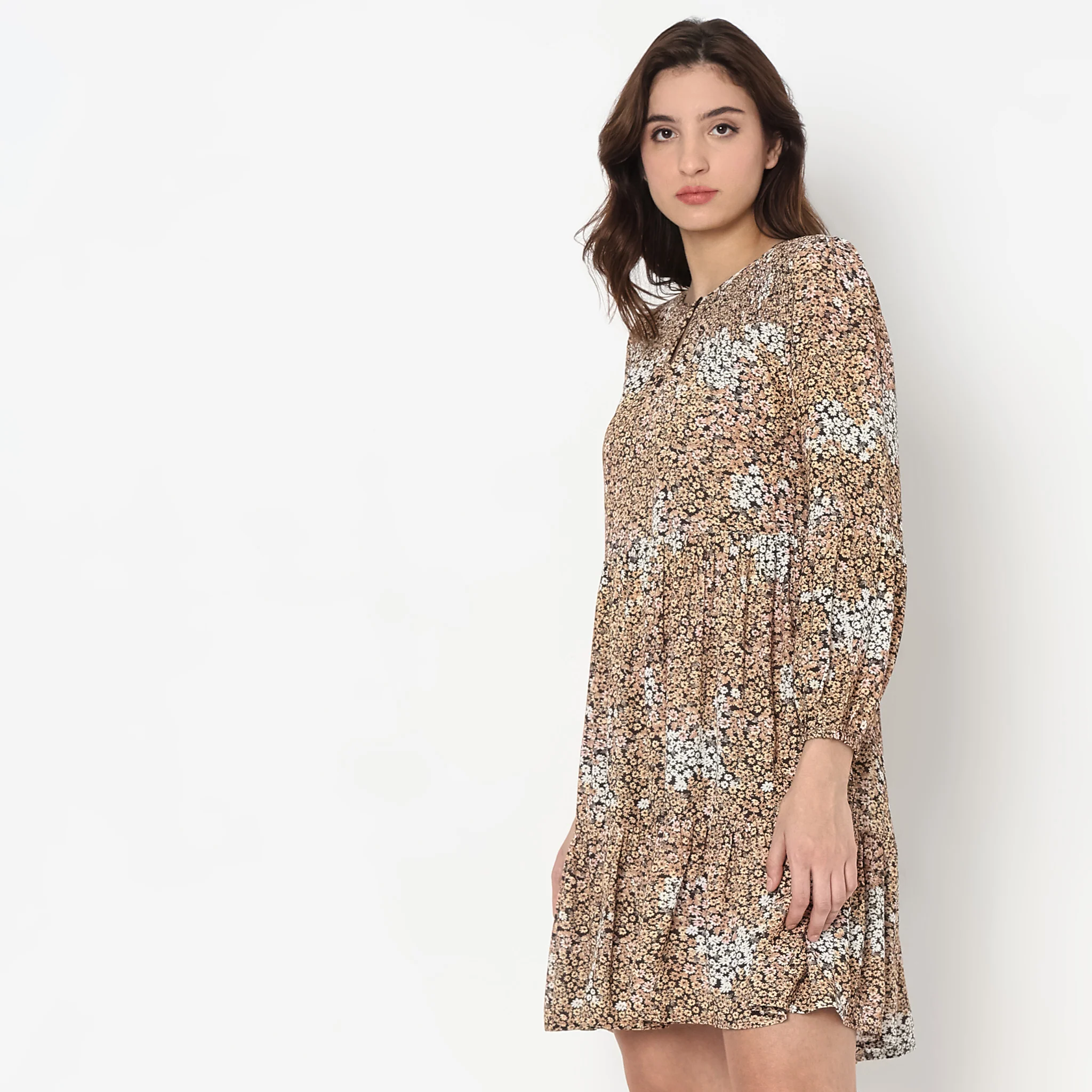 Flare Fit Floral Dress - Image 5