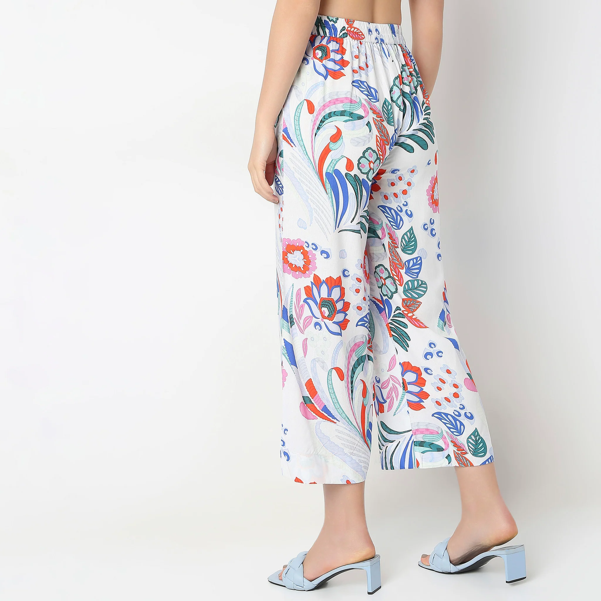 Flare Fit High Rise Culottes - Image 3