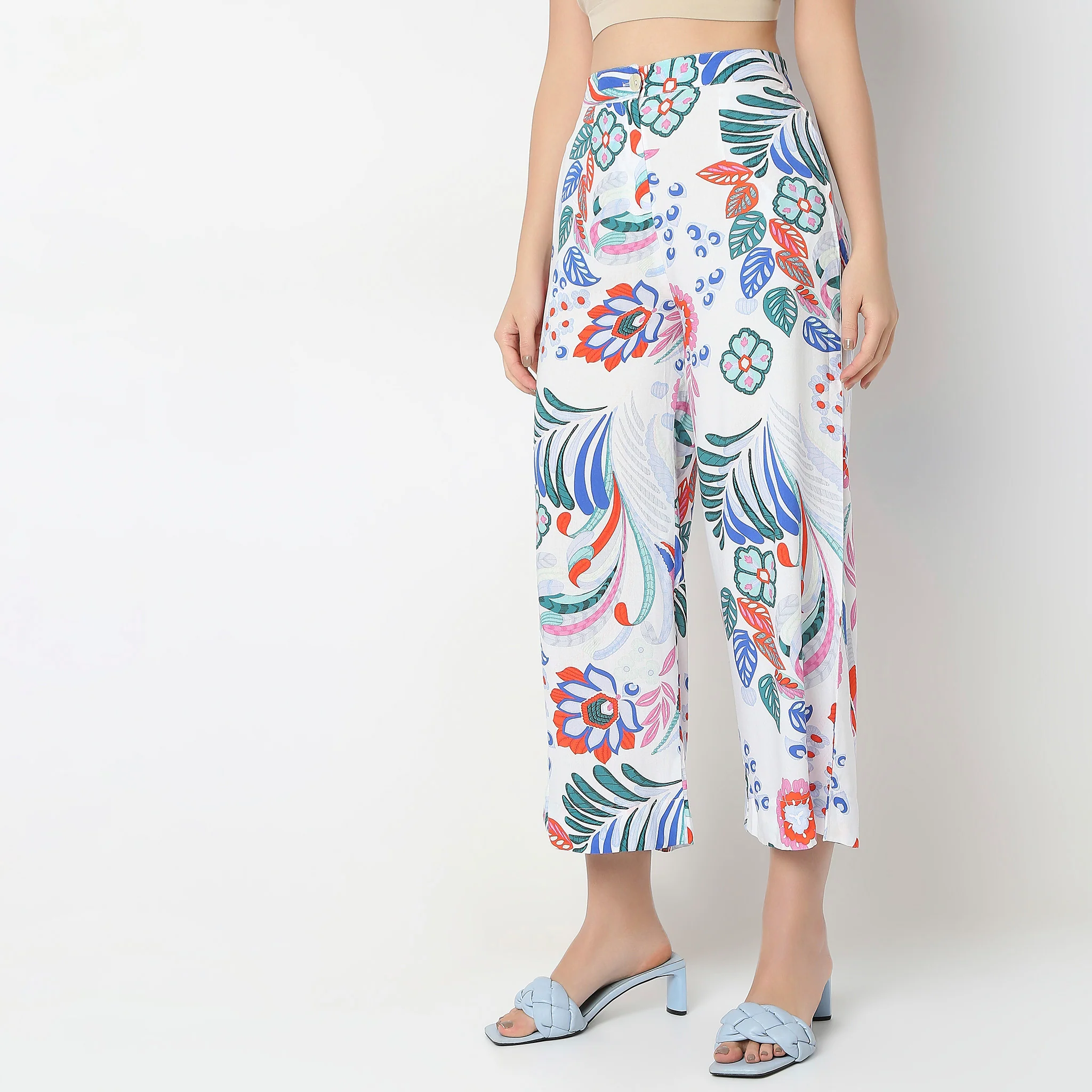 Flare Fit High Rise Culottes - Image 5