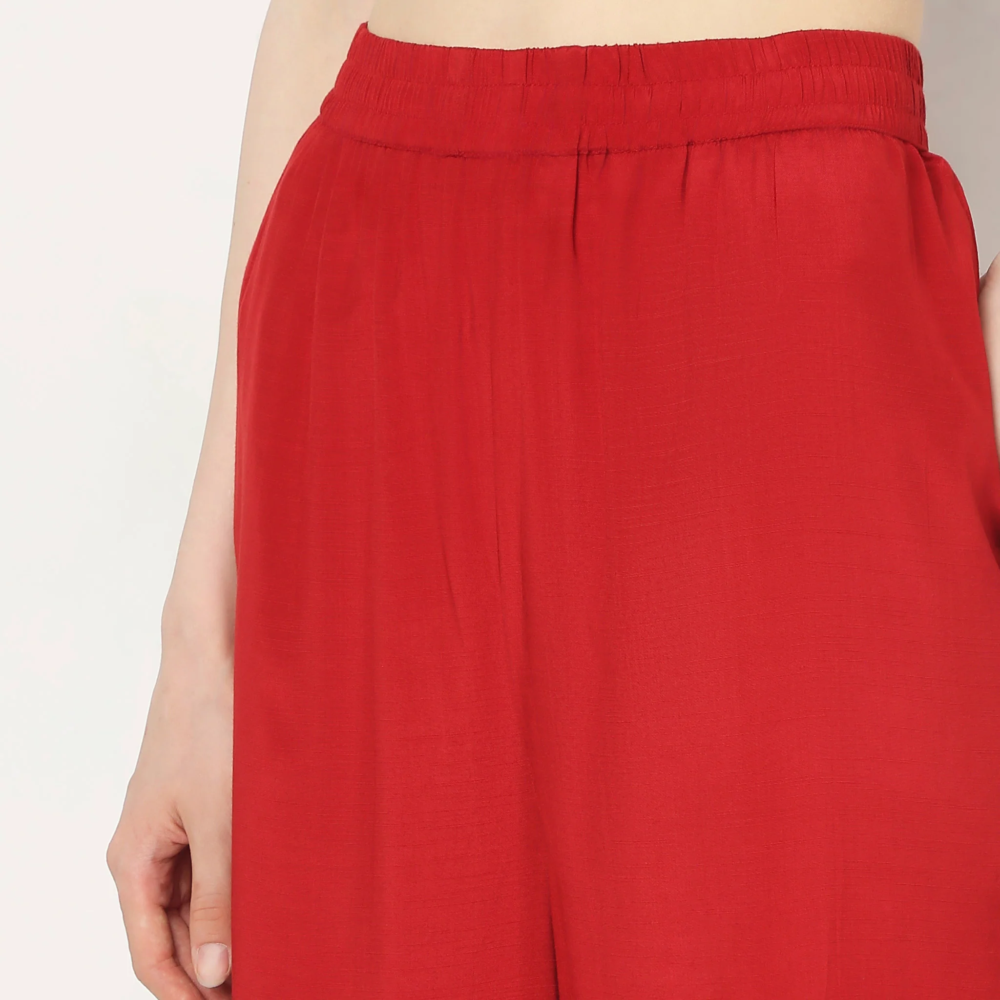 Flare Fit High Rise Palazzos - Image 4