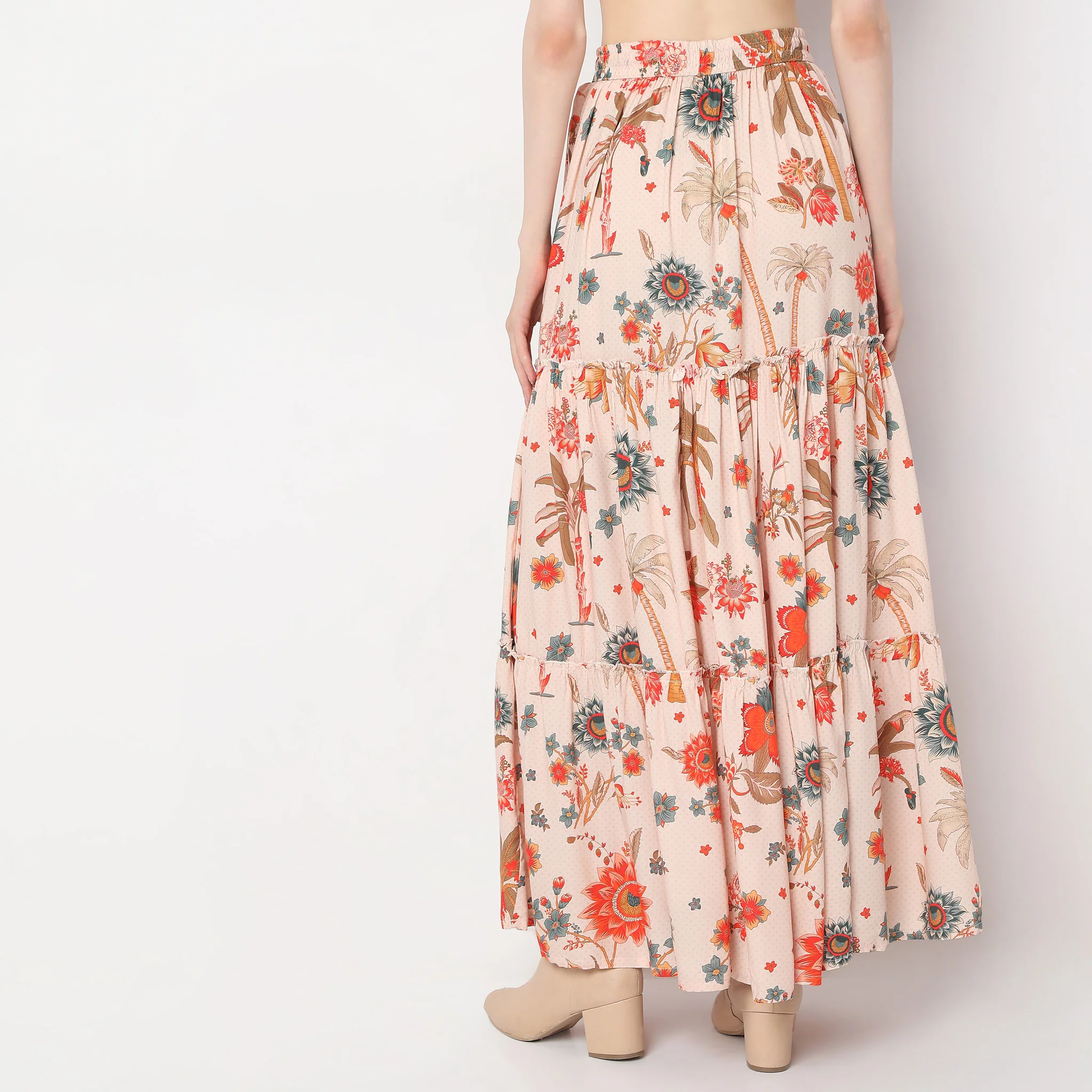 Flare Fit Ankle Length Skirt - Image 3
