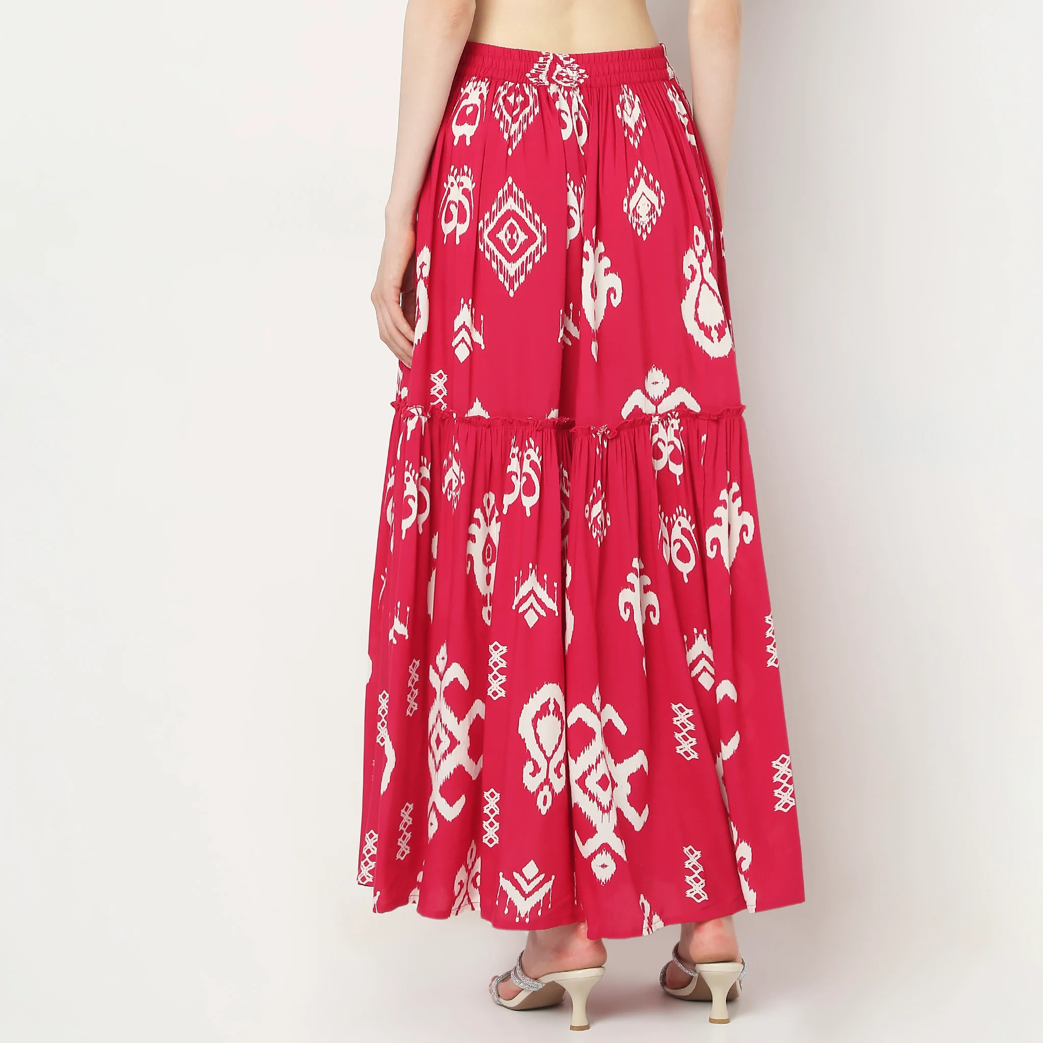 Flare Fit Ankle Length Skirt - Image 3