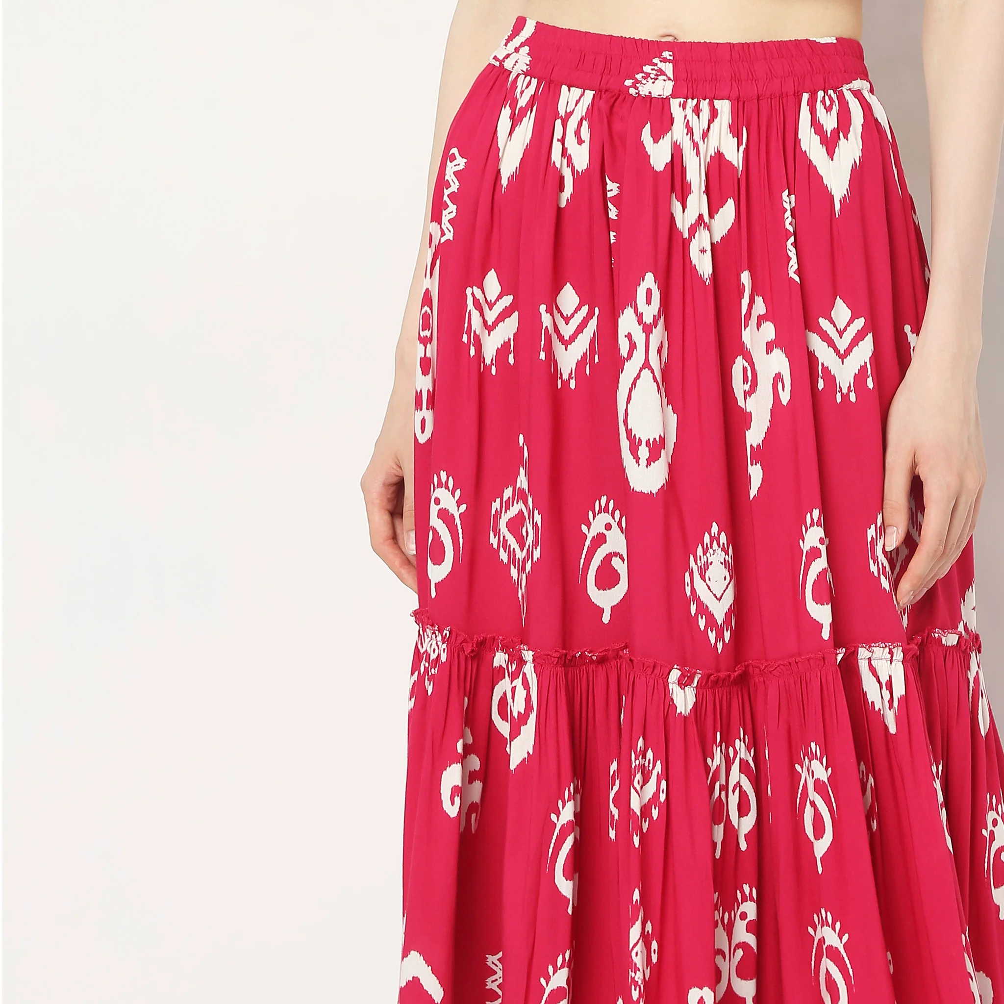 Flare Fit Ankle Length Skirt - Image 4
