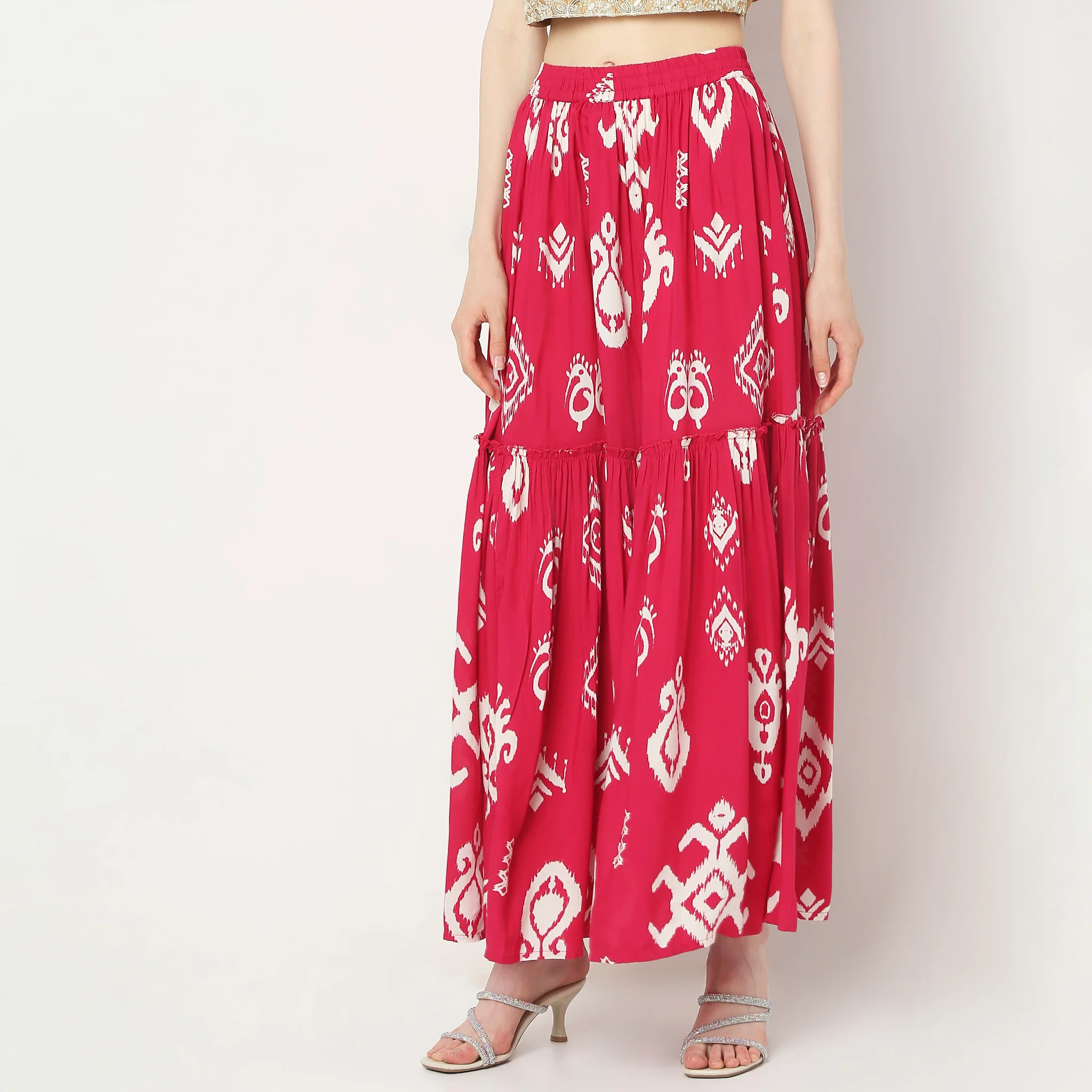 Flare Fit Ankle Length Skirt - Image 5