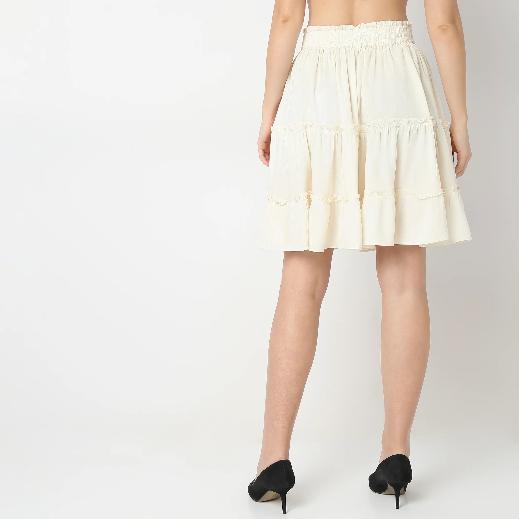 Flare Fit High Rise Skirt - Image 3