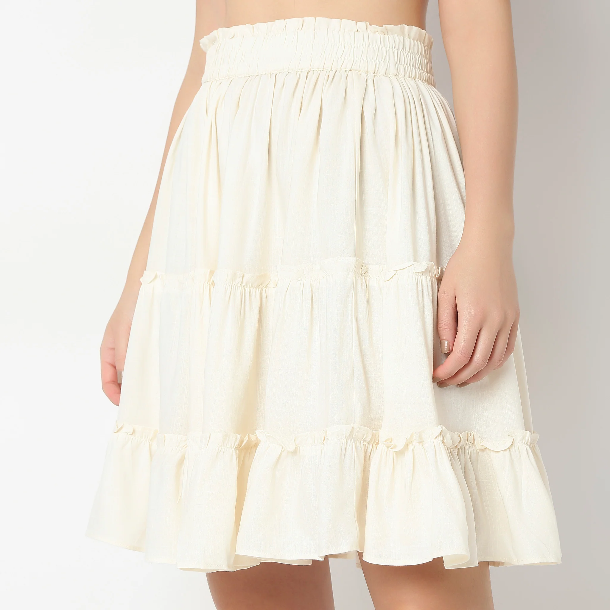 Flare Fit High Rise Skirt - Image 4