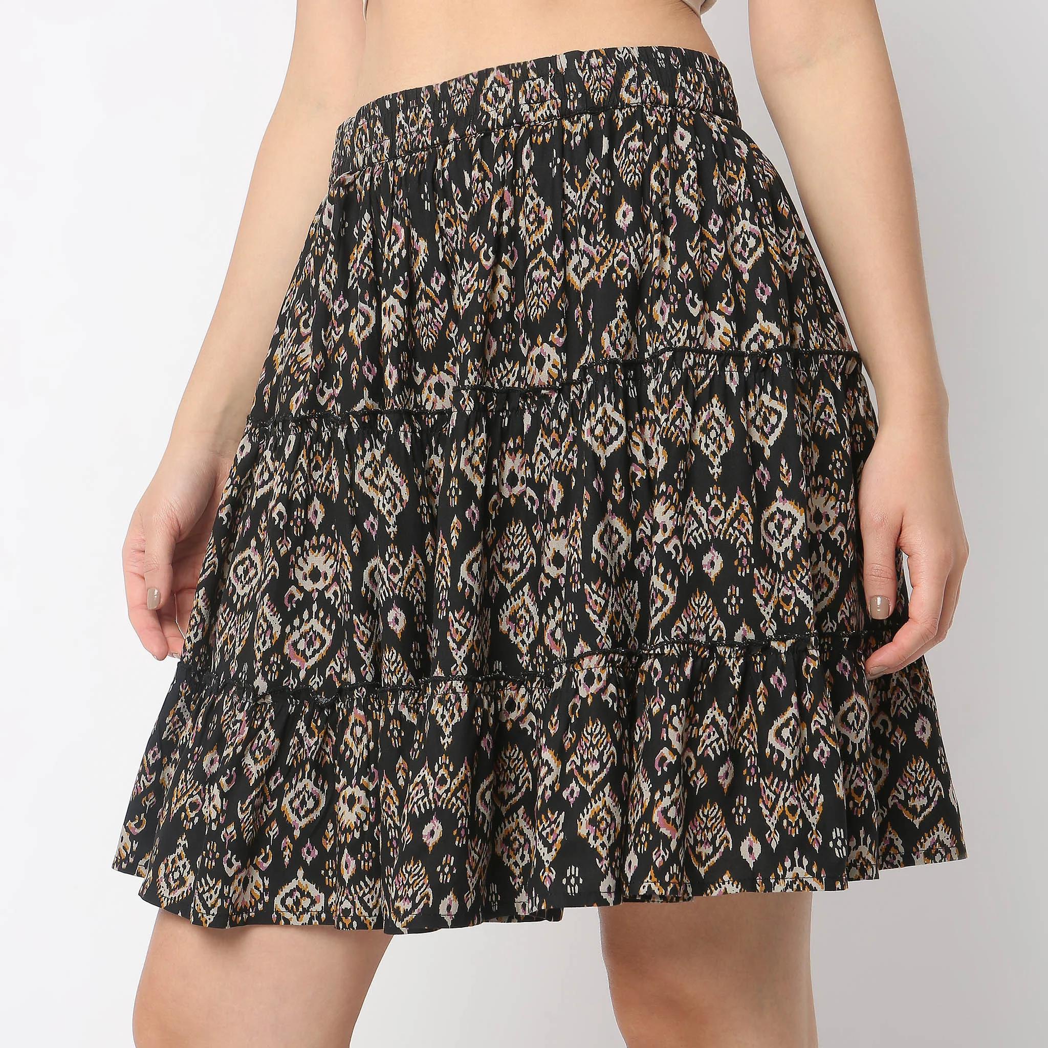 Flare Fit High Rise Skirt - Image 7