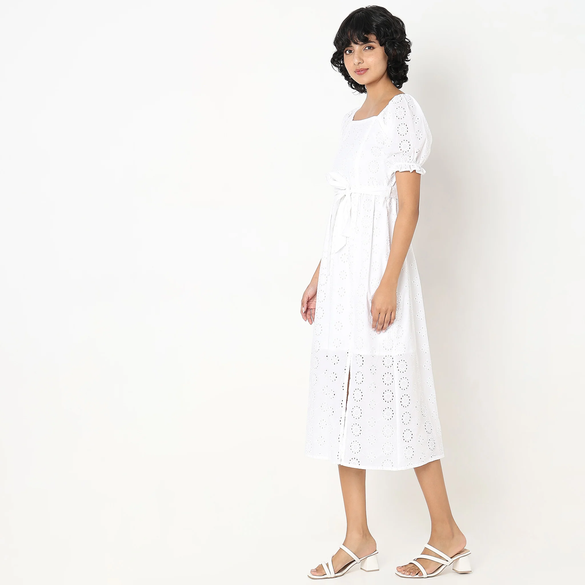 Flare Fit Lace Dress - Image 5
