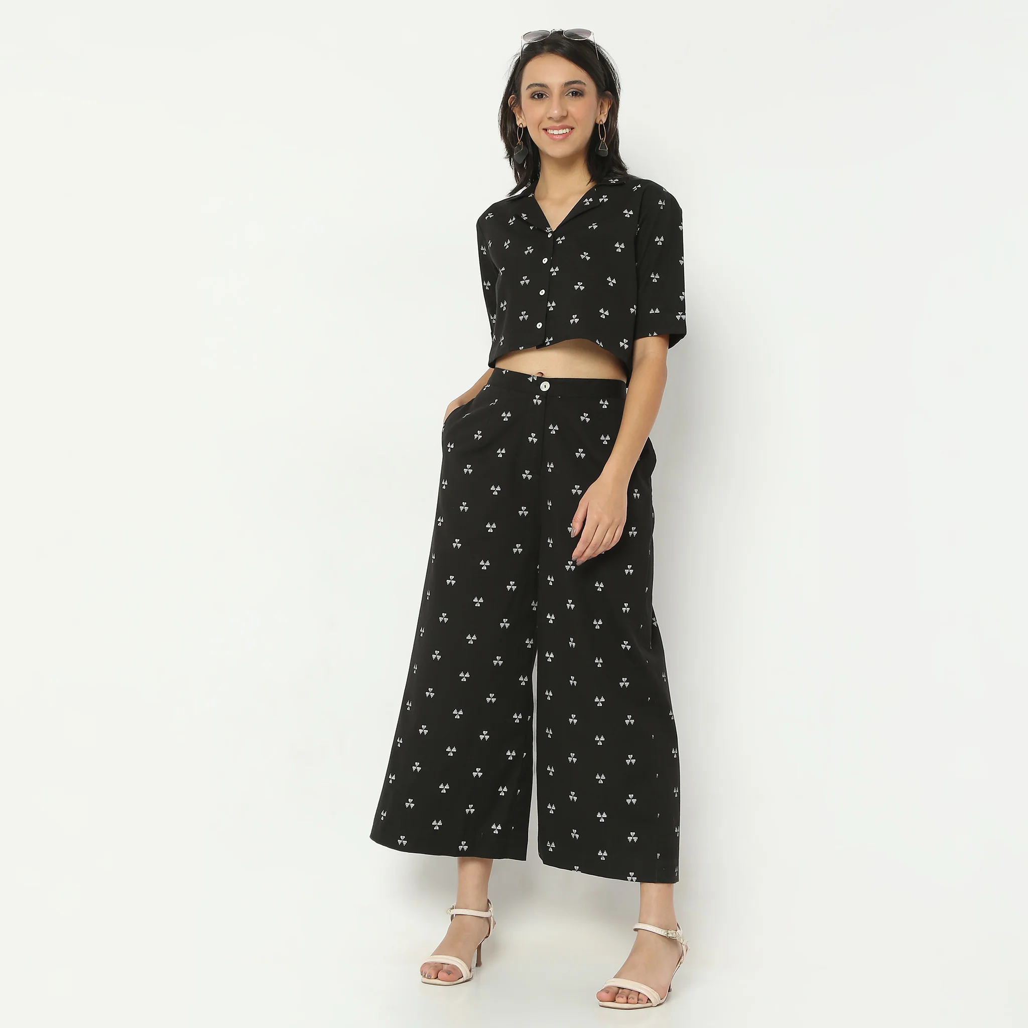 Flare Fit Mid Rise Culottes - Image 6