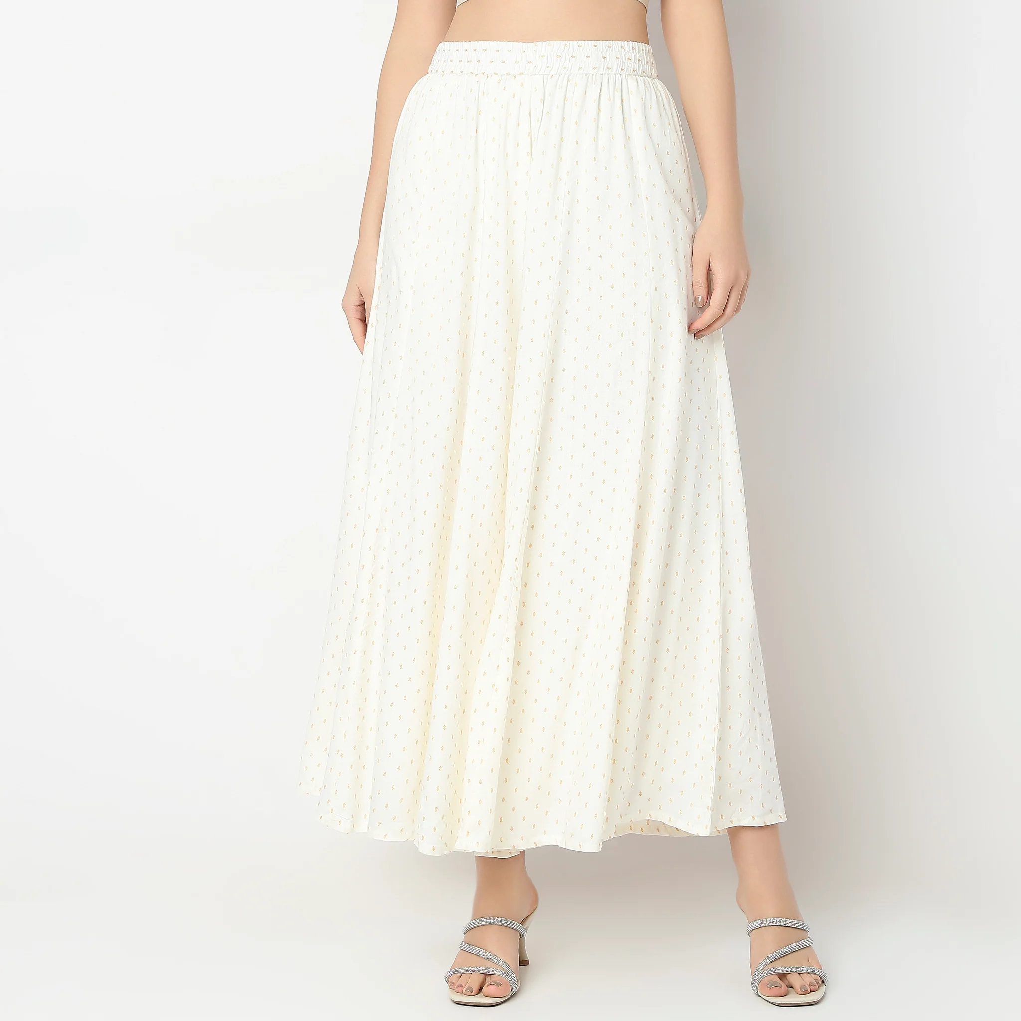 Flare Fit Mid Rise Palazzos - Image 2