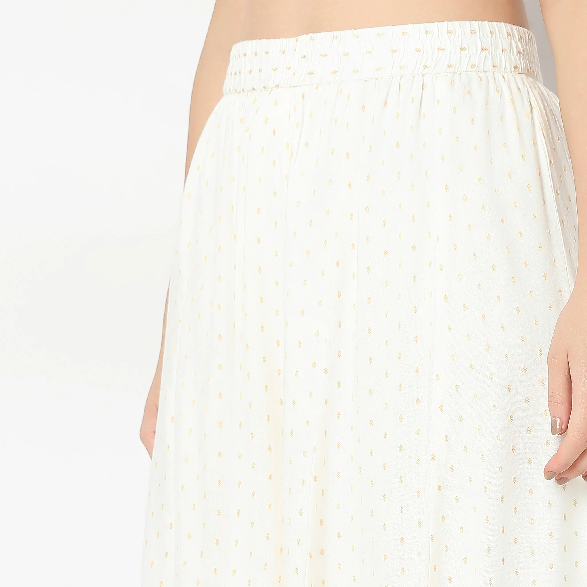 Flare Fit Mid Rise Palazzos - Image 4