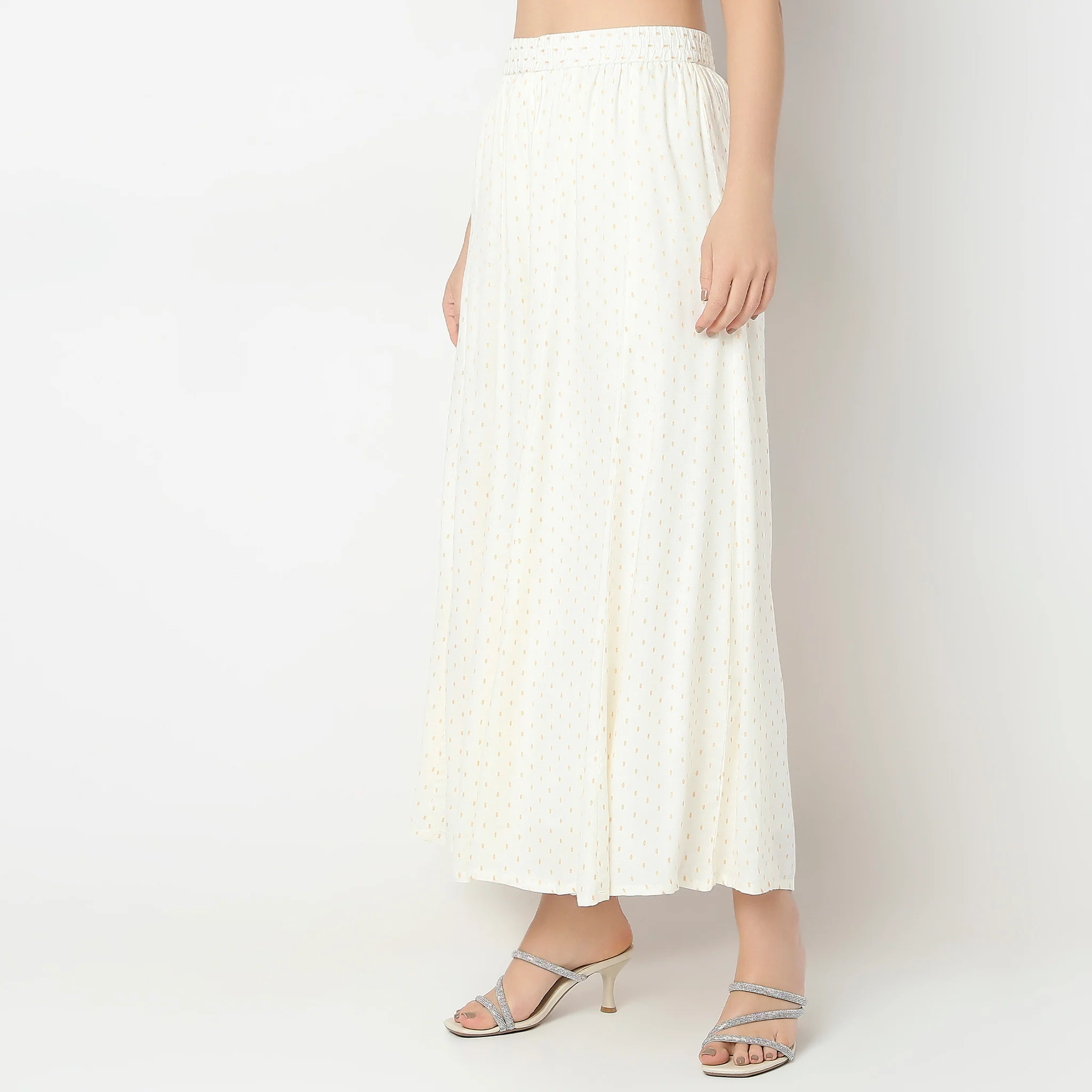 Flare Fit Mid Rise Palazzos - Image 5