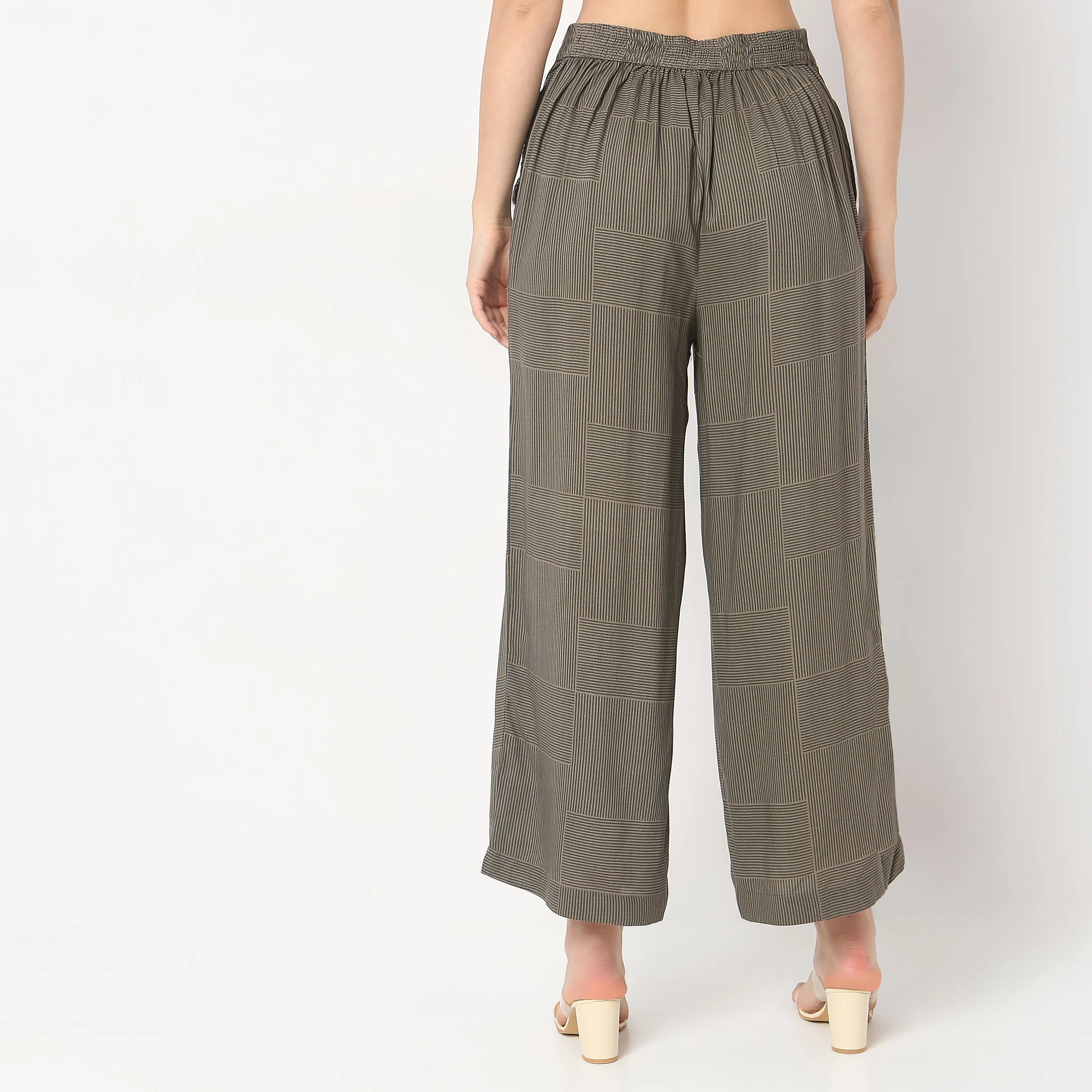 Flare Fit Mid Rise Pants - Image 3