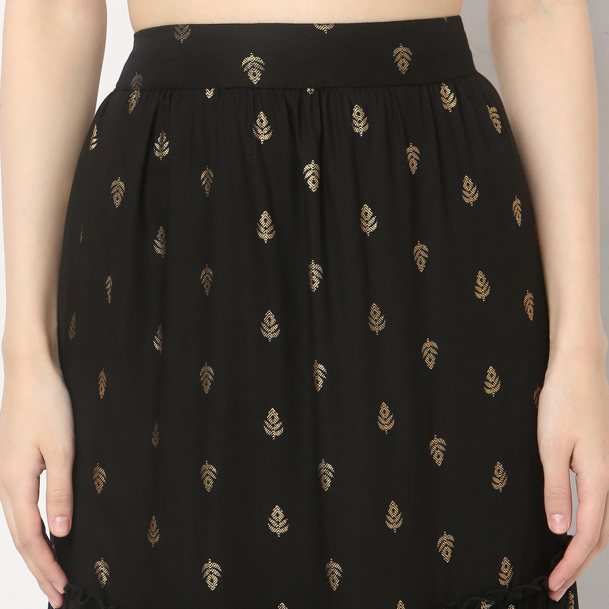 Flare Fit Mid Rise Skirt - Image 4