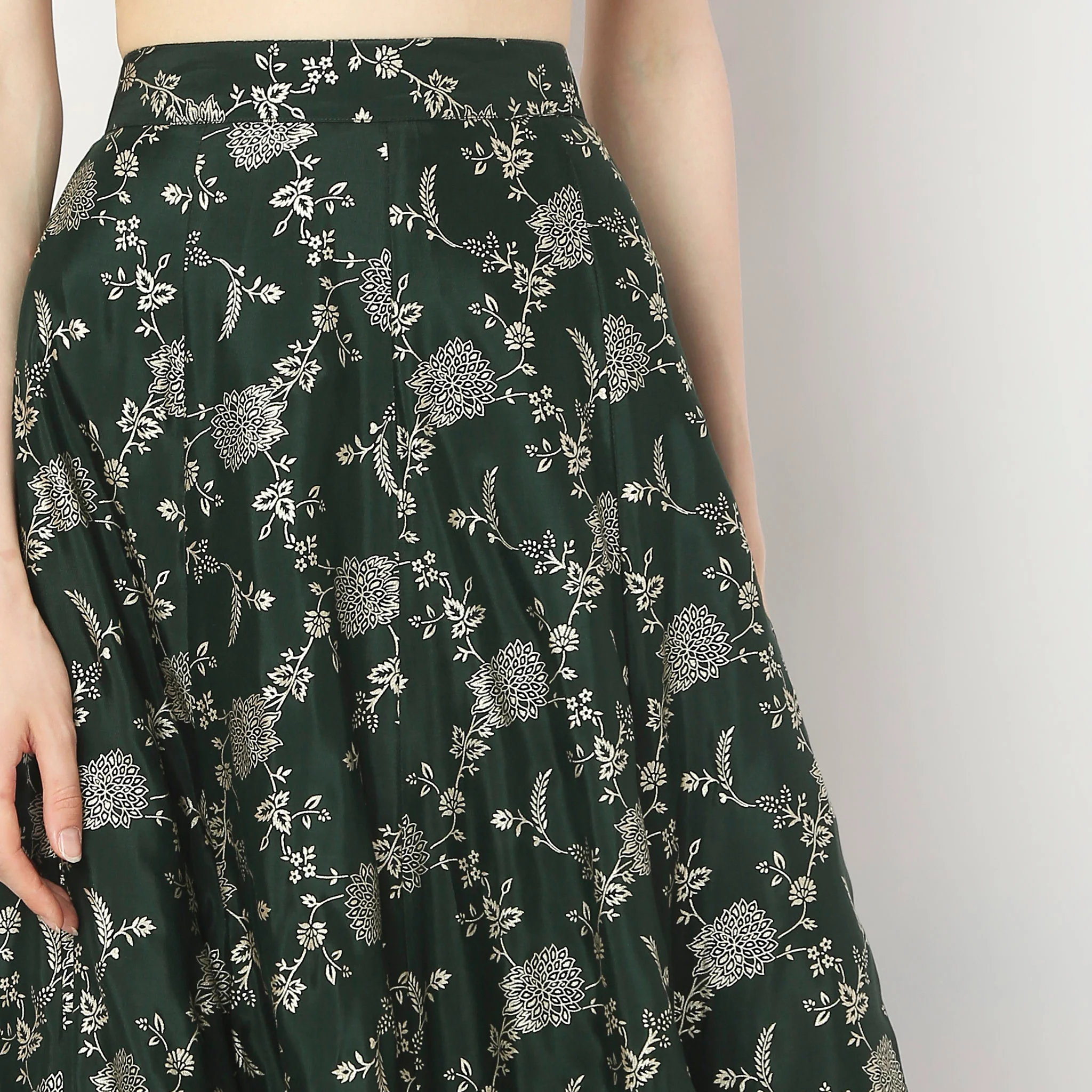 Flare Fit Full Length Skirt - Image 4
