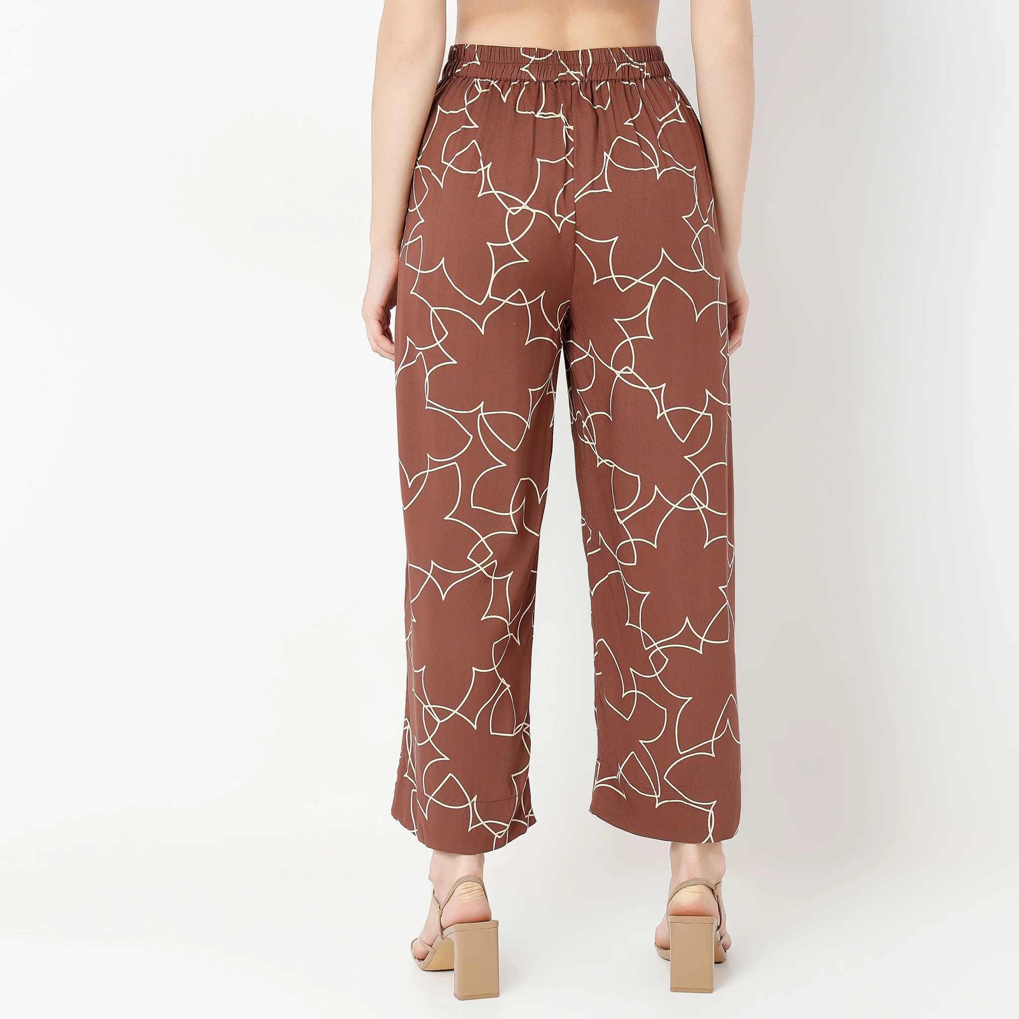 Ankle Length Flare Fit Printed Culottes - Image 3