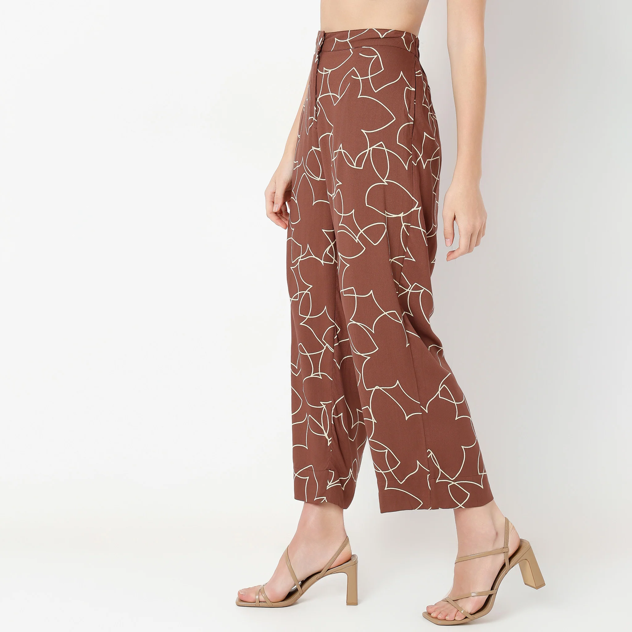 Ankle Length Flare Fit Printed Culottes - Image 5