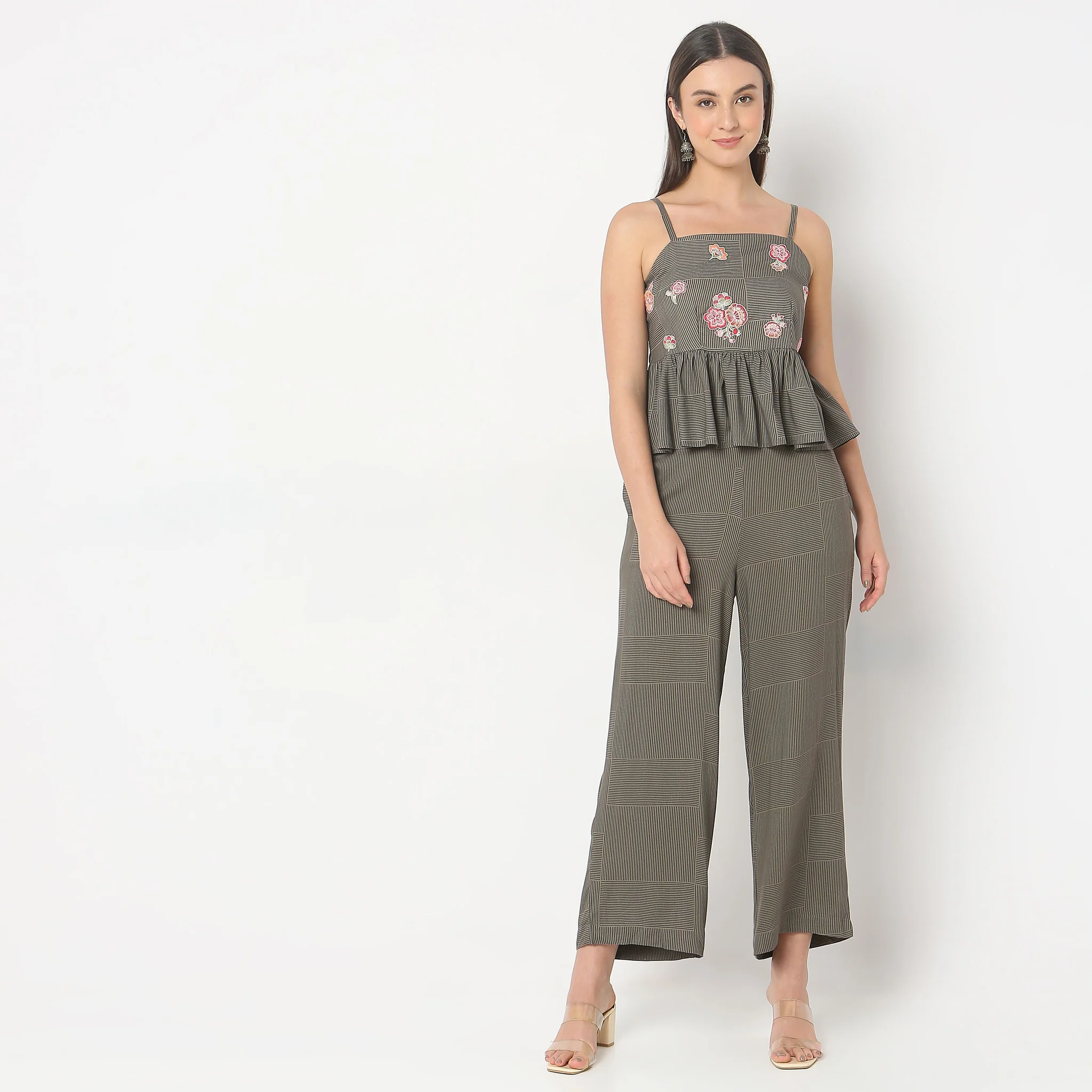 Flare Fit Printed Crop Top - Image 2