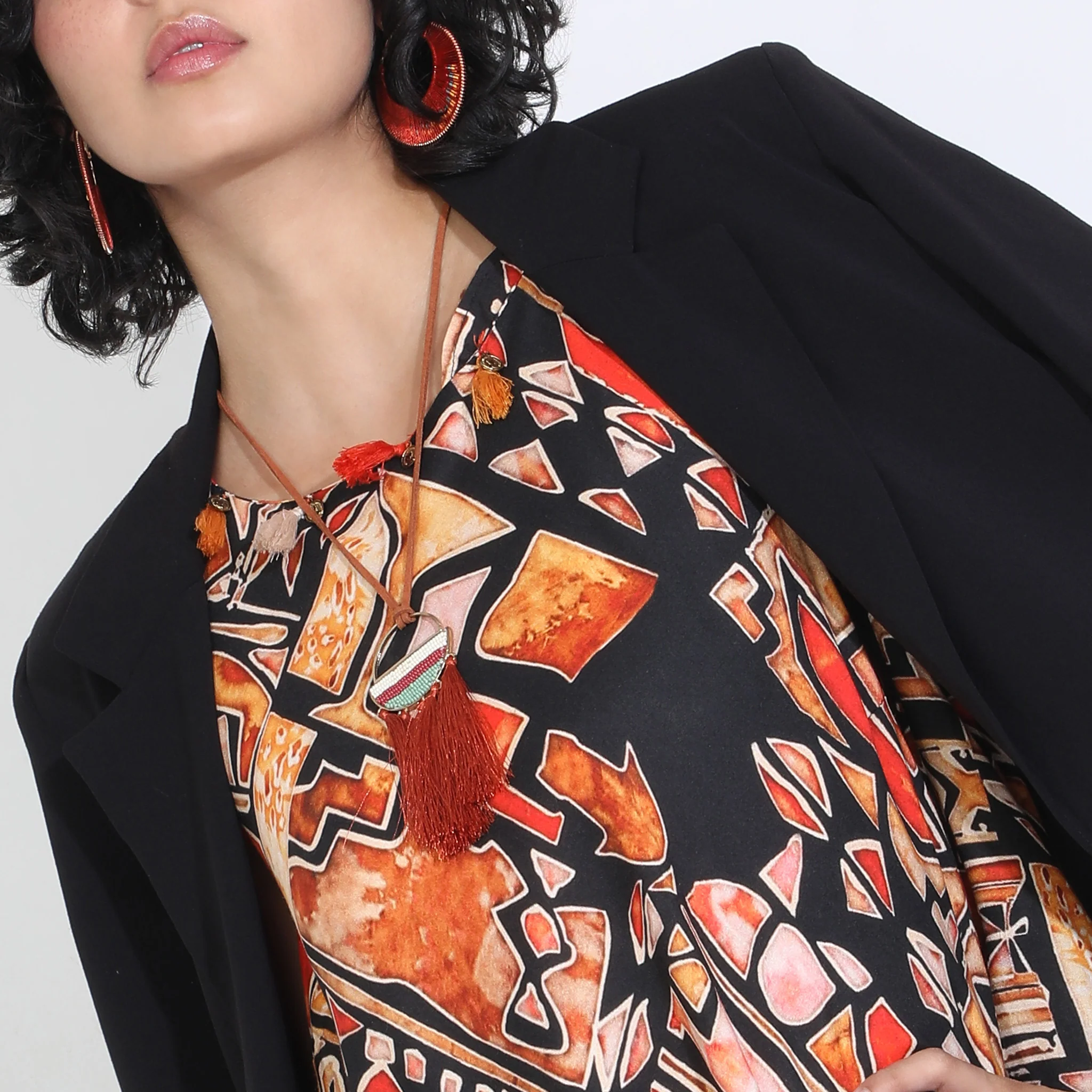 Flare Fit Printed Dress - Image 4