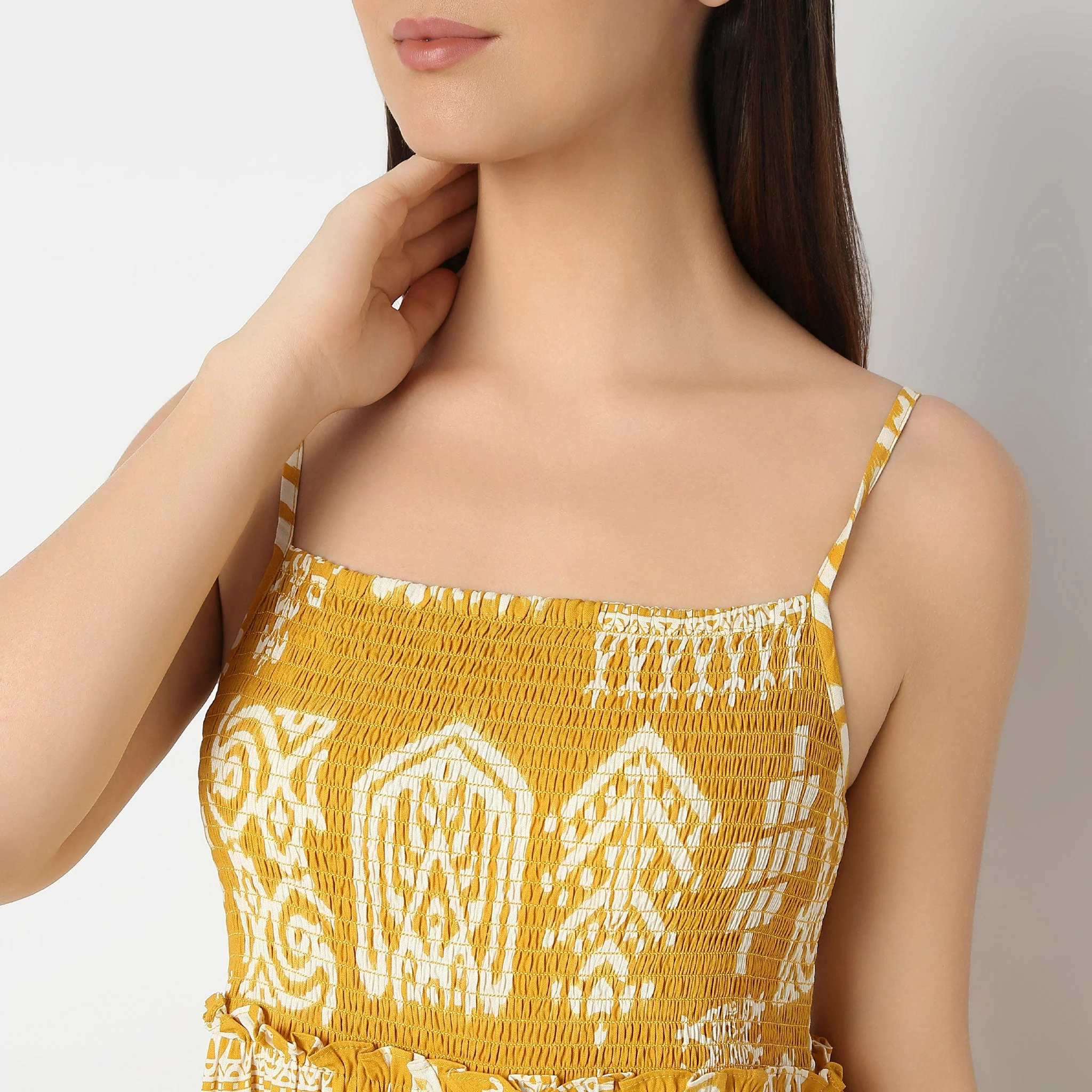 Flare Fit Printed Dress - Image 4
