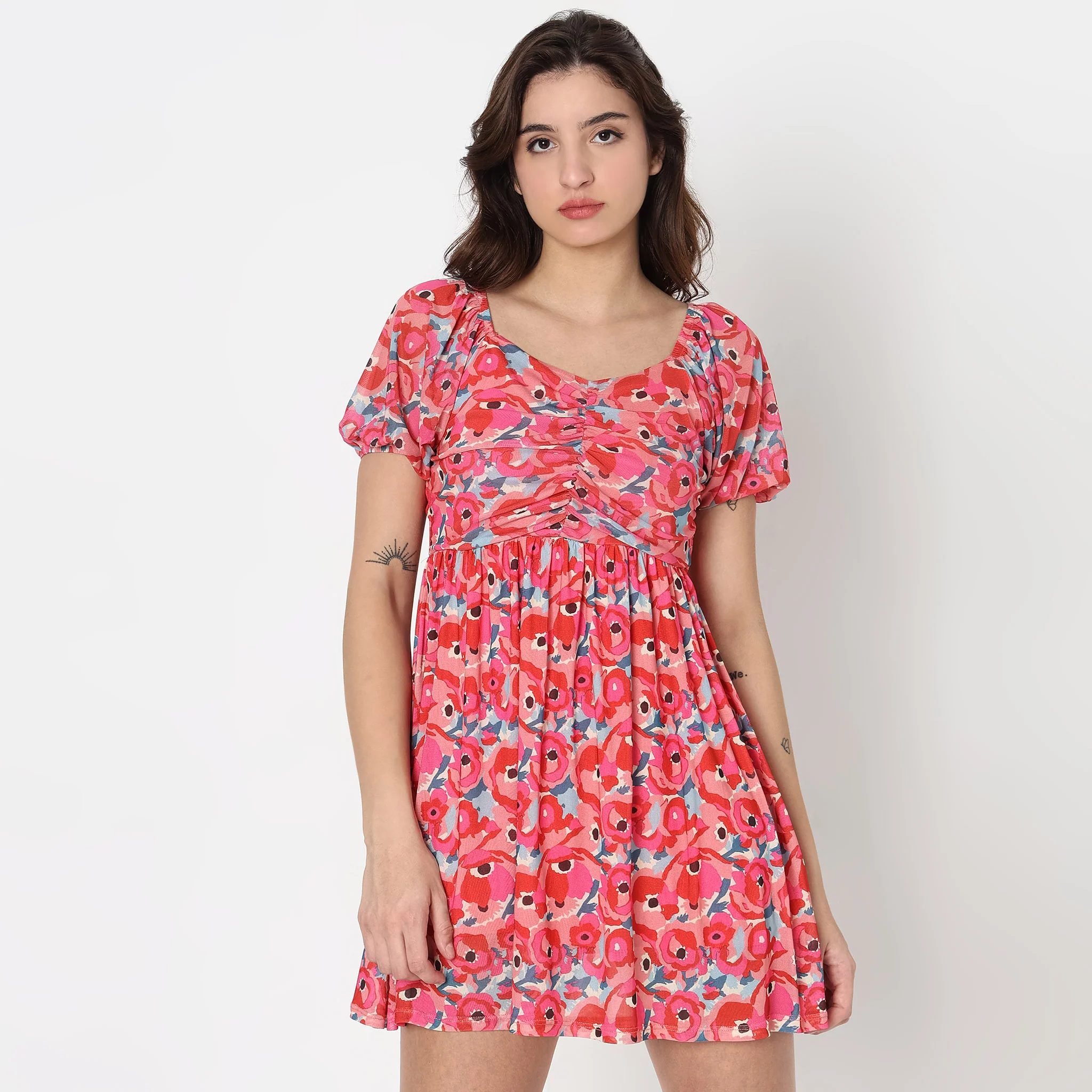 Flare Fit Printed Dress - Image 2