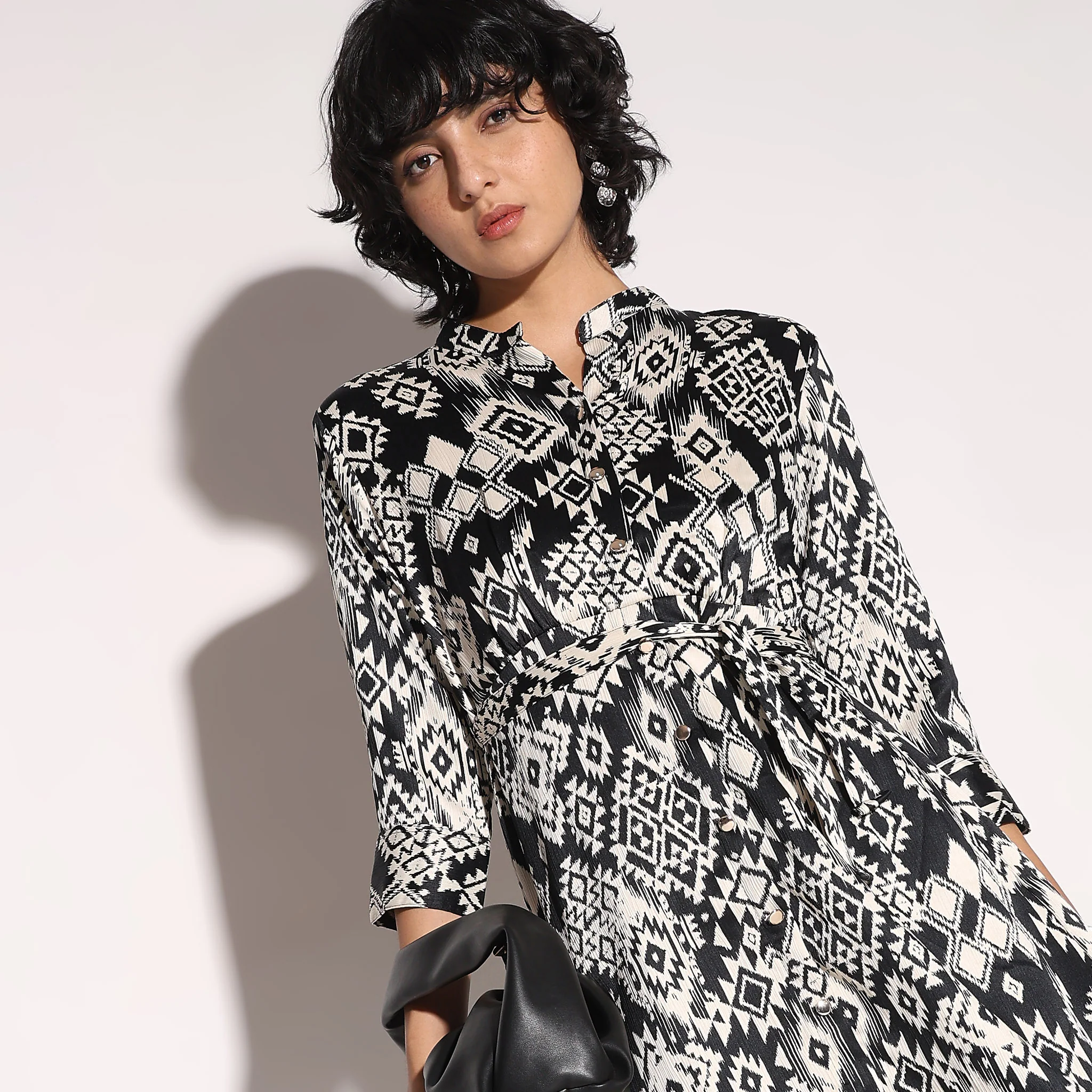 Flare Fit Printed Dress - Image 4