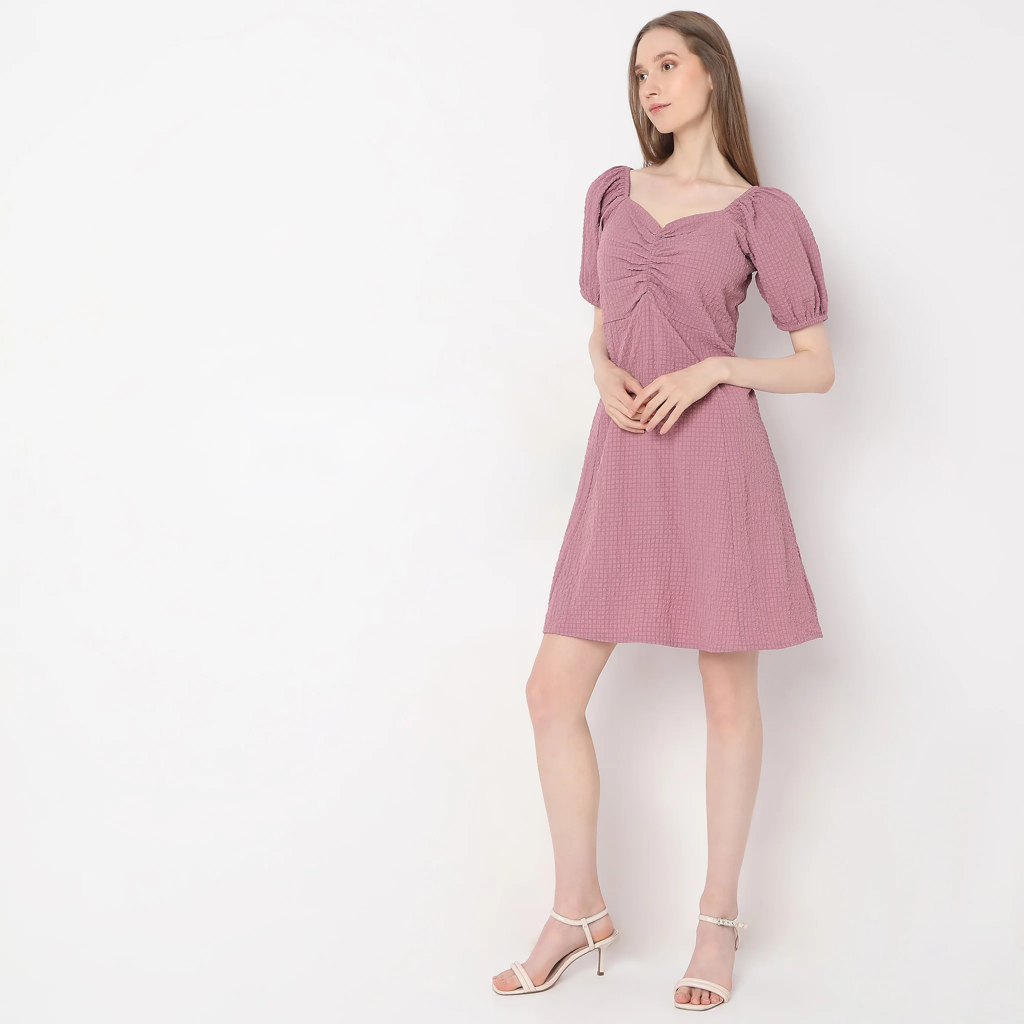 Flare Fit Printed Dress - Image 2